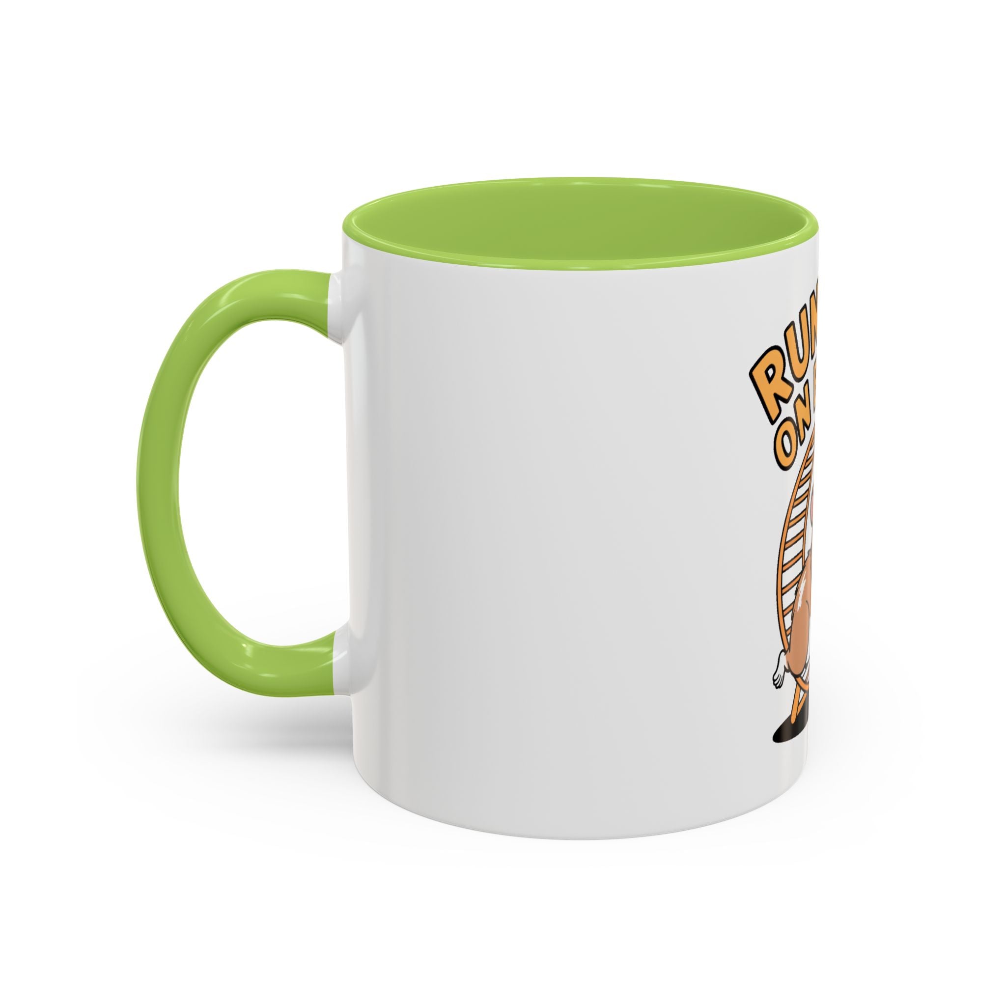 Running On Empty Hamster Mug, Funny Tired Hamster Coffee Cup, Cute Exhausted Wheel Runner Gift, Sarcastic Coffee Mug for Coworker