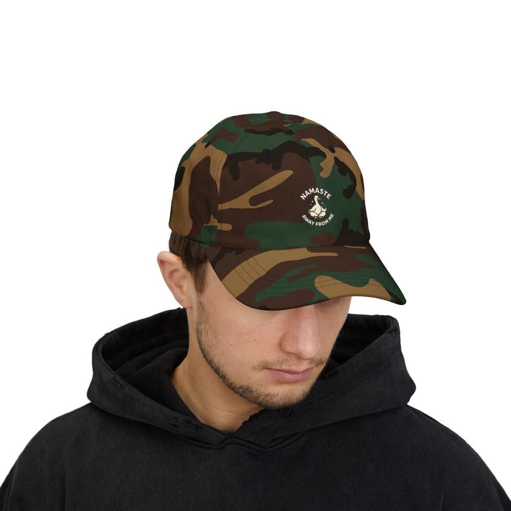 Dad Cap — "Namaste Bitches" Yoga Hand Gesture Embroidered Hat