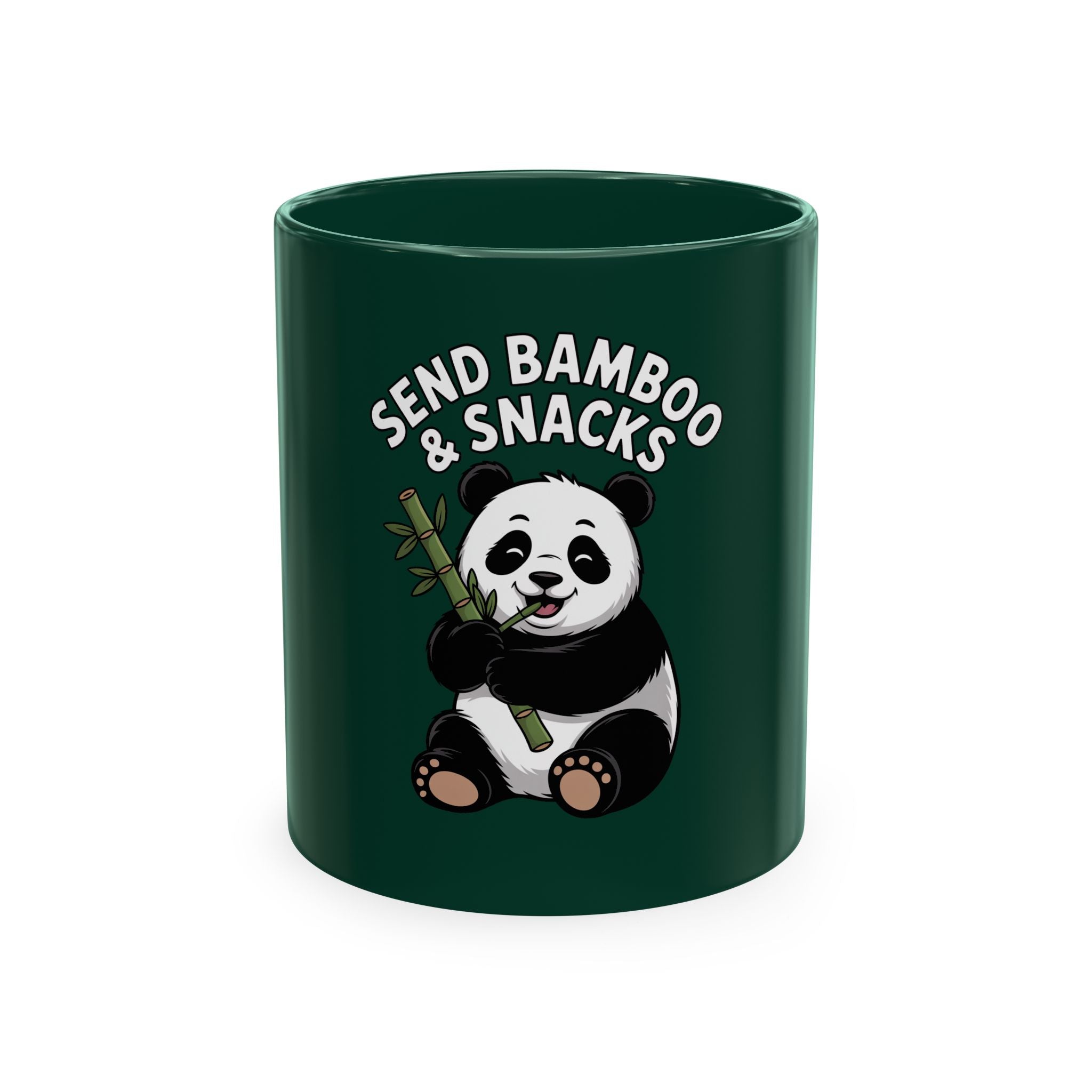 Send Bamboo Panda Mug, Funny Panda Coffee Cup, Cute Bamboo Snacks Mug, Panda Lover Gift, Kawaii Animal Mug for Coffee Tea Lovers