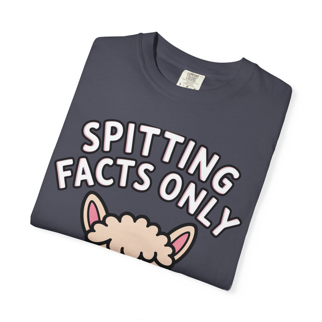 Funny Alpaca Shirt, Spitting Facts Only T-Shirt, Sassy Alpaca Tee, Cute Alpaca Lover Gift, Funny Animal Graphic Shirt