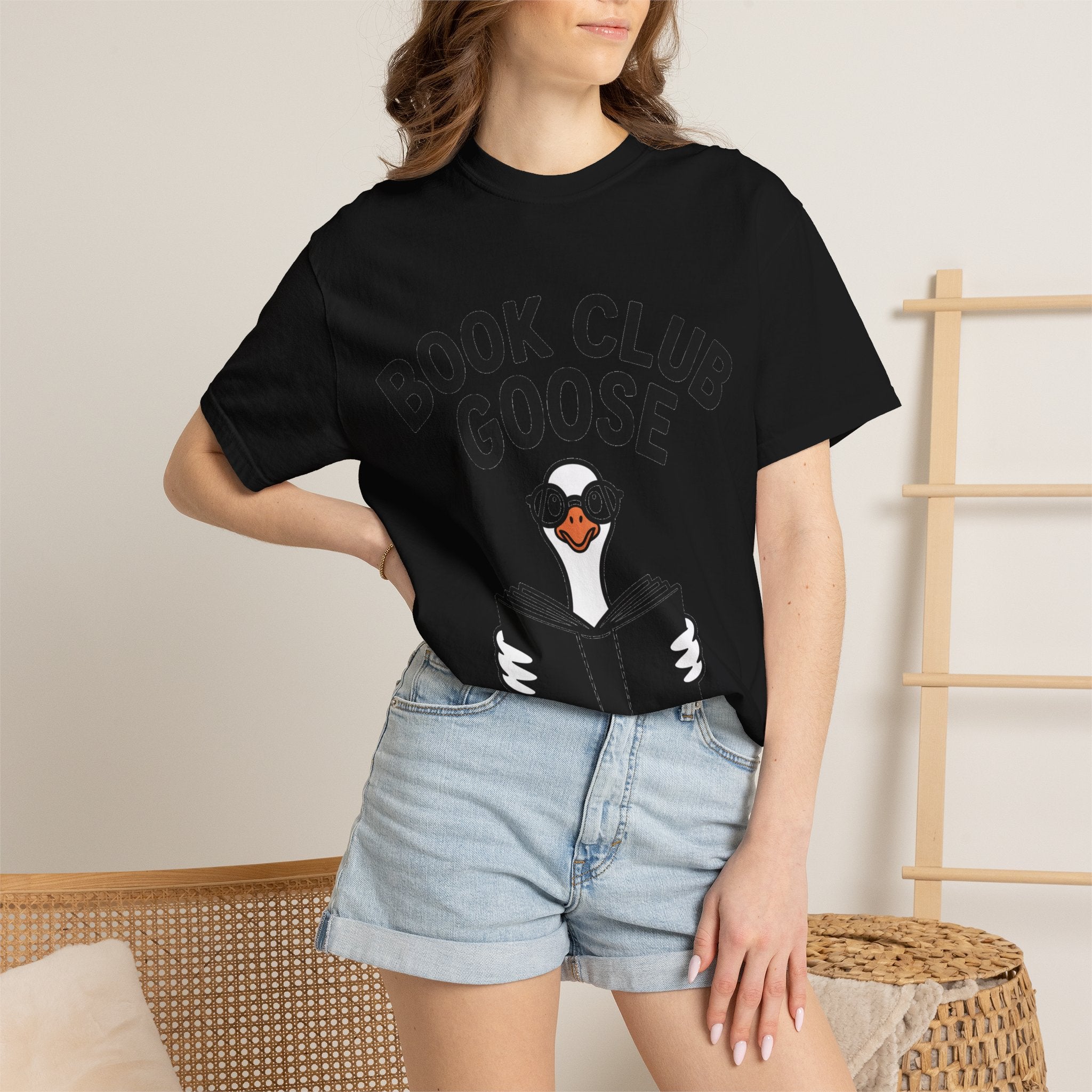 Book Club Goose Shirt, Funny Reading Goose T-Shirt, Bookworm Gift, Cute Bookish Bird Tee, Librarian Gift Shirt