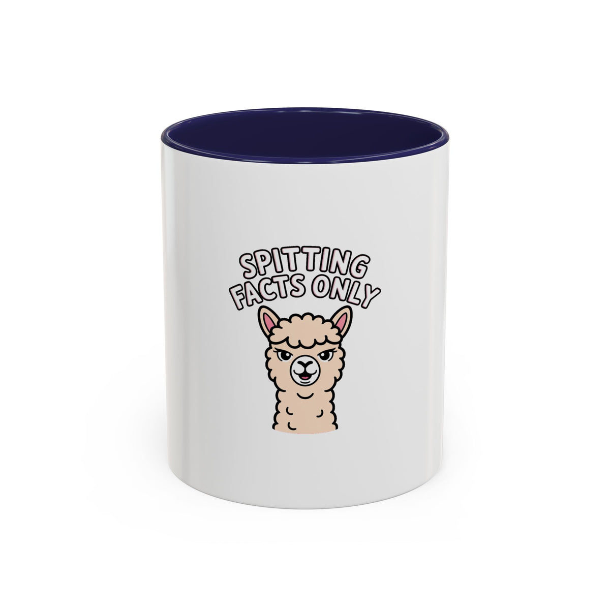 Funny Alpaca Mug, Spitting Facts Only Coffee Mug, Sassy Alpaca Gift, Cute Cartoon Animal Mug, Funny Coffee Cup Gift For Her