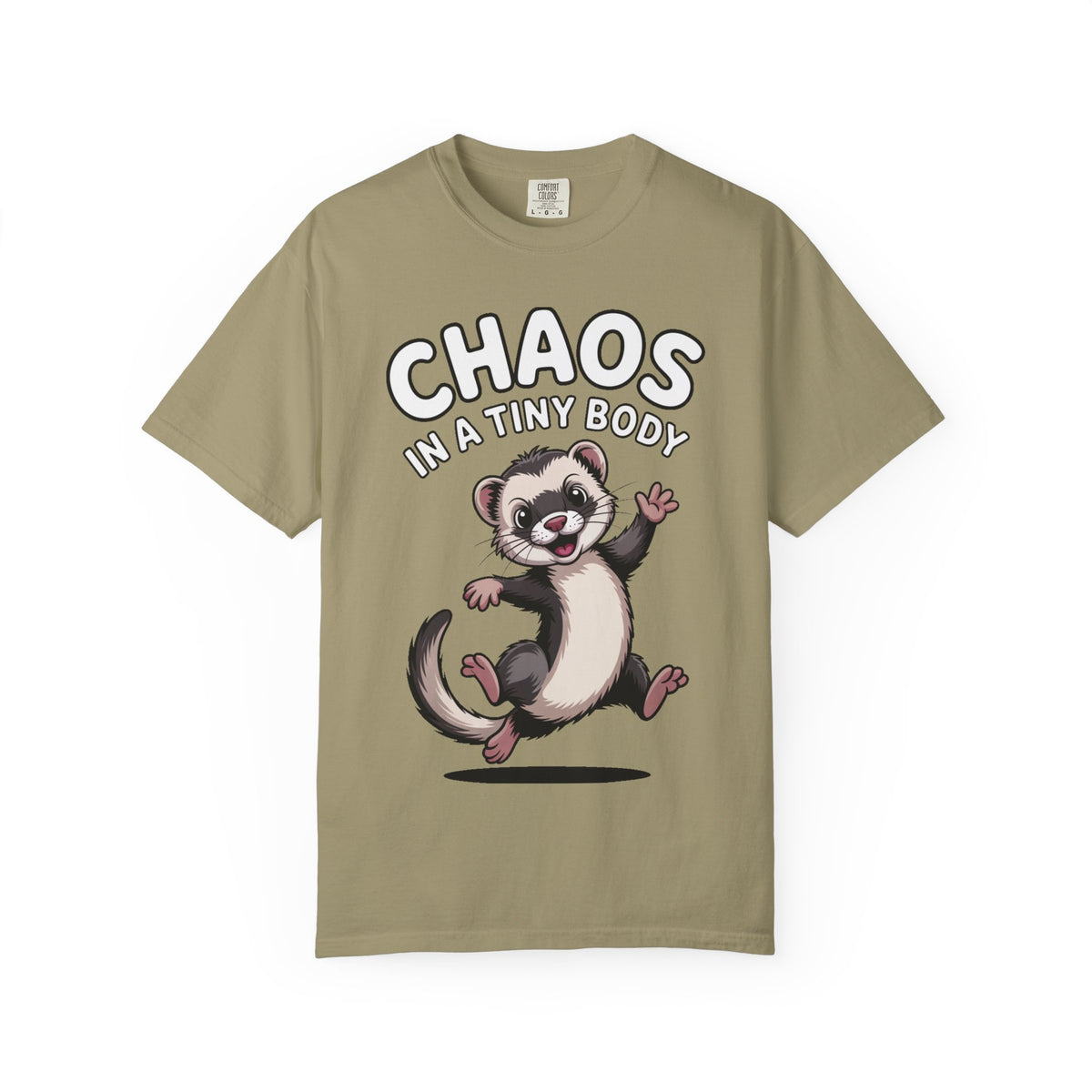 Funny Ferret Shirt, Chaos In A Tiny Body T-Shirt, Cute Ferret Lover Gift, Funny Pet Owner Tee, Ferret Mom Dad Shirt