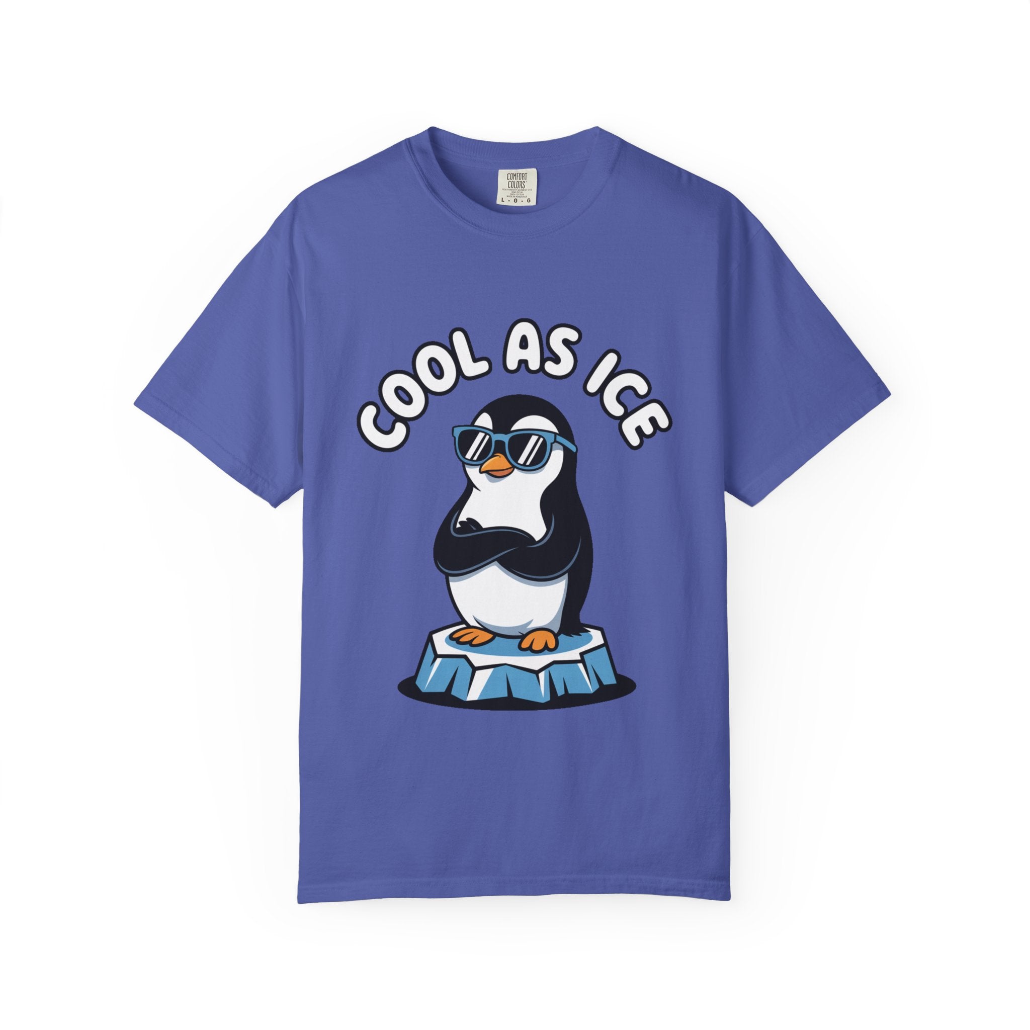 Cool As Ice Penguin Shirt, Funny Sunglasses Penguin T-Shirt, Cute Winter Animal Tee, Ice Block Bird Lover Gift