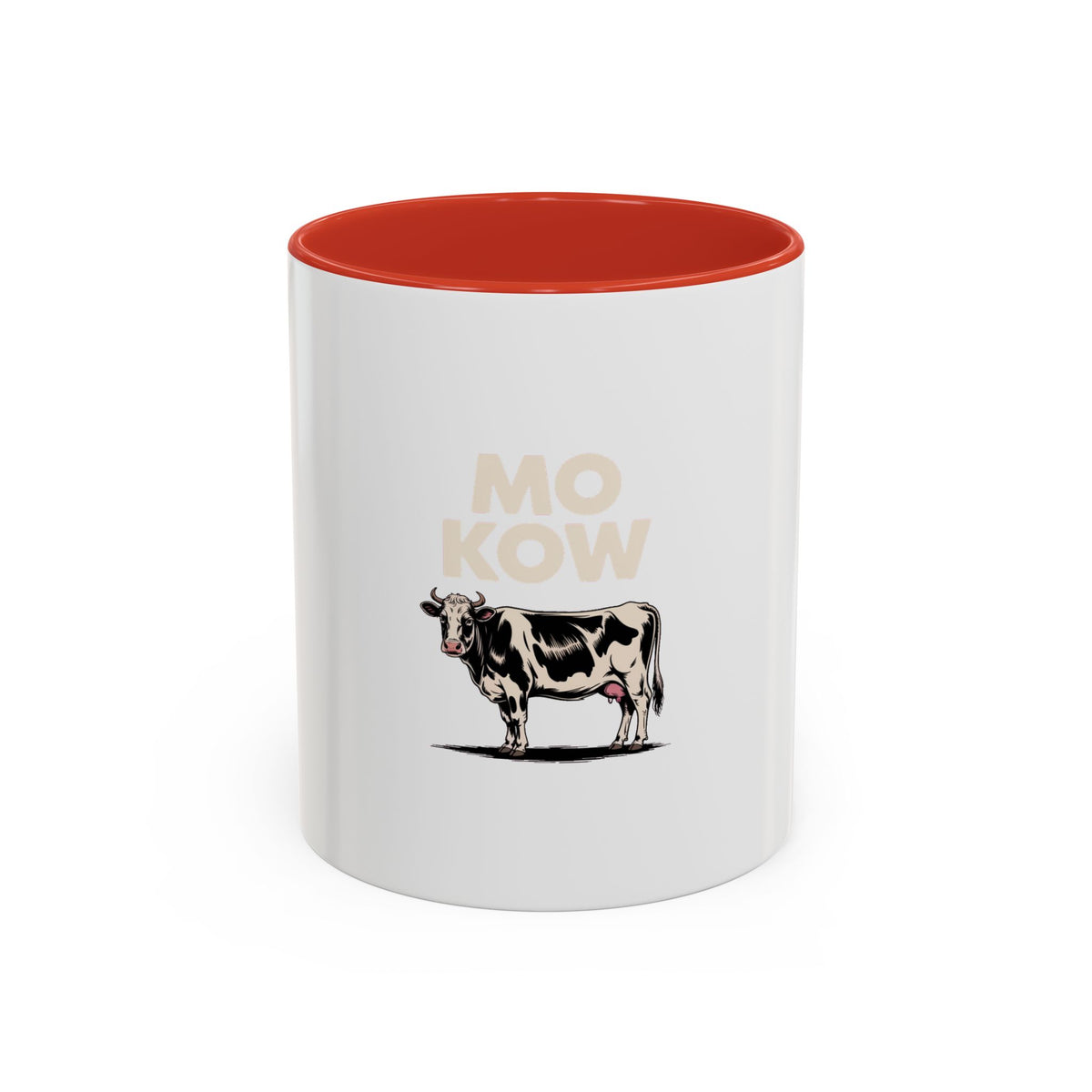 Funny Cow Mug, Mo Kow Absurd Meme Mug, Deadpan Farm Animal Coffee Cup, Weird Cow Lover Gift, Funny Sarcastic Mug