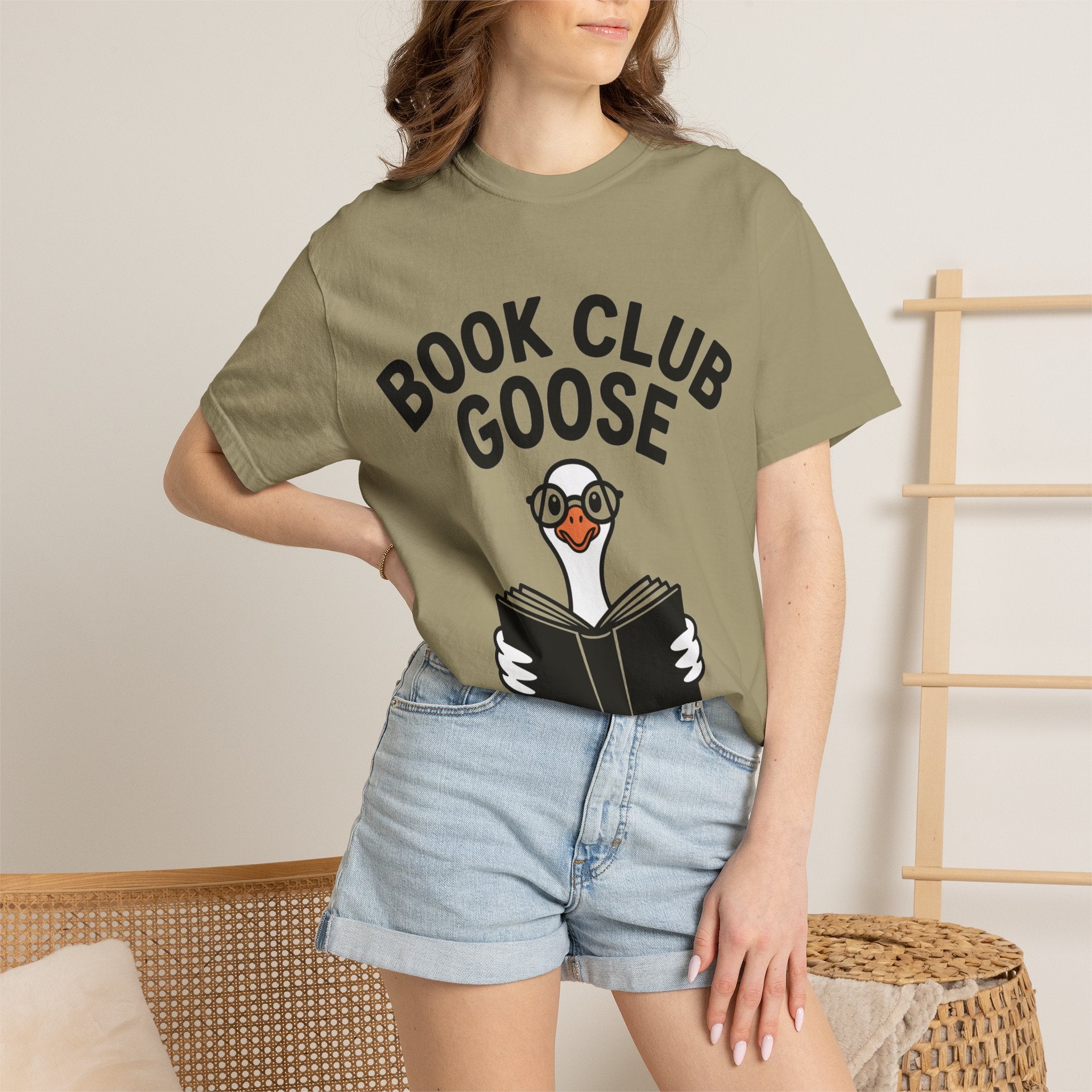 Book Club Goose Shirt, Funny Reading Goose T-Shirt, Bookworm Gift, Cute Bookish Bird Tee, Librarian Gift Shirt