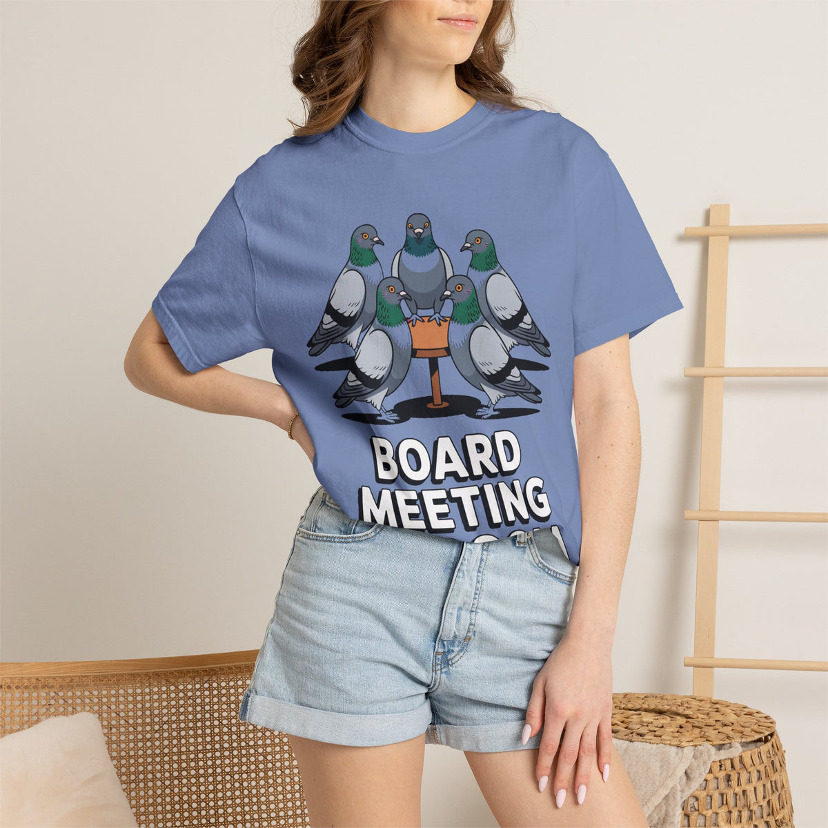 Funny Pigeon Shirt, Board Meeting Of Doom T-Shirt, Office Bird Gift, Funny Coworker Shirt, Sarcastic Work Meme Tee
