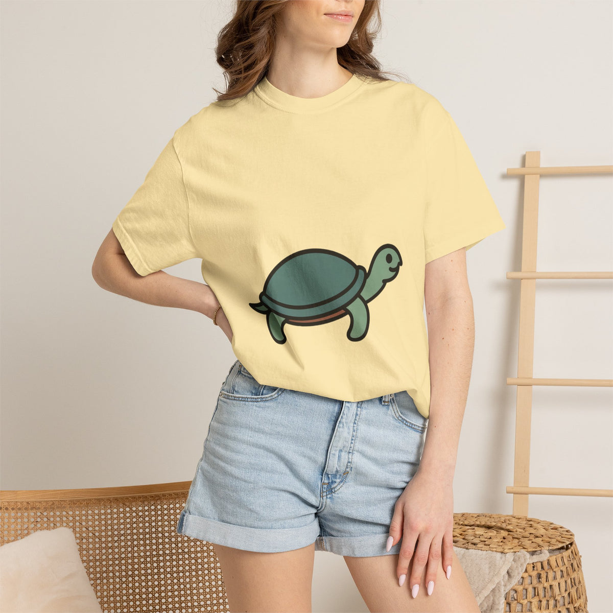 Line Art Turtle T-Shirt