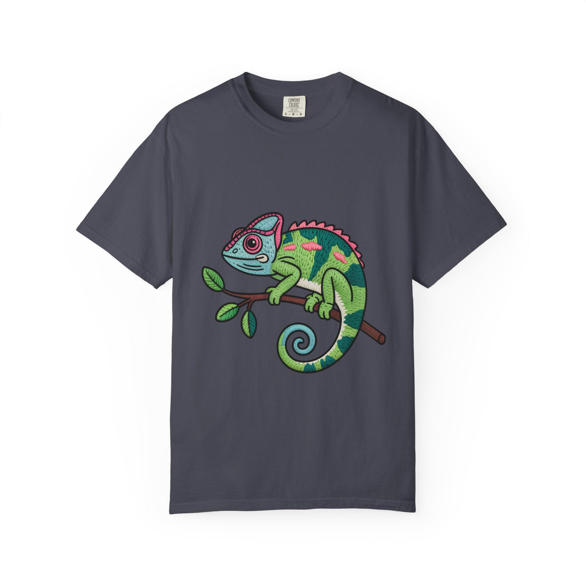 Cute Chameleon Shirt, Chameleon On A Branch T-Shirt, Cartoon Reptile Lover Gift, Funny Chameleon Tee