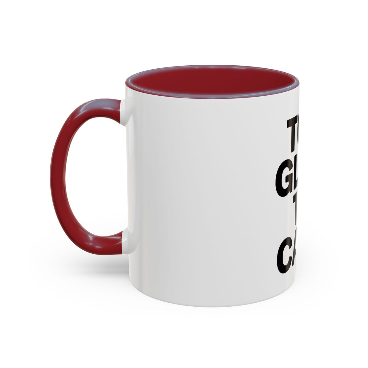Too Glam To Care Mug, Bold Typography Coffee Mug, Sassy Quote Mug, Funny Gift for Her, Glam Girl Coffee Cup, Trendy Statement Mug