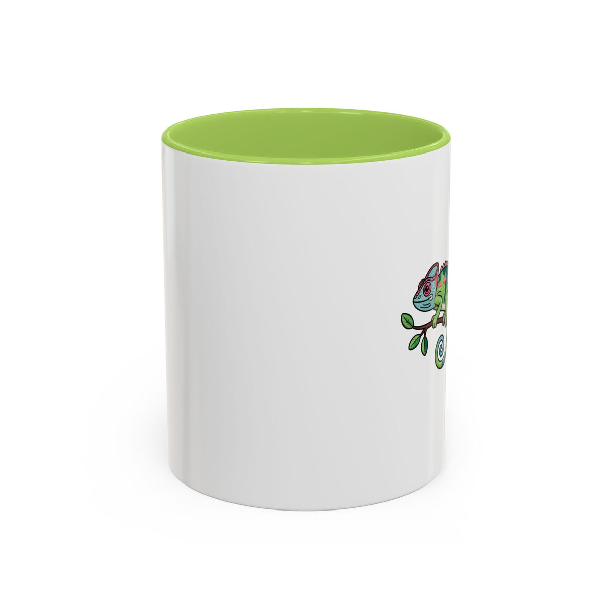 Cute Chameleon Mug, Cartoon Reptile Coffee Cup, Chameleon Lover Gift, Funny Lizard Ceramic Mug