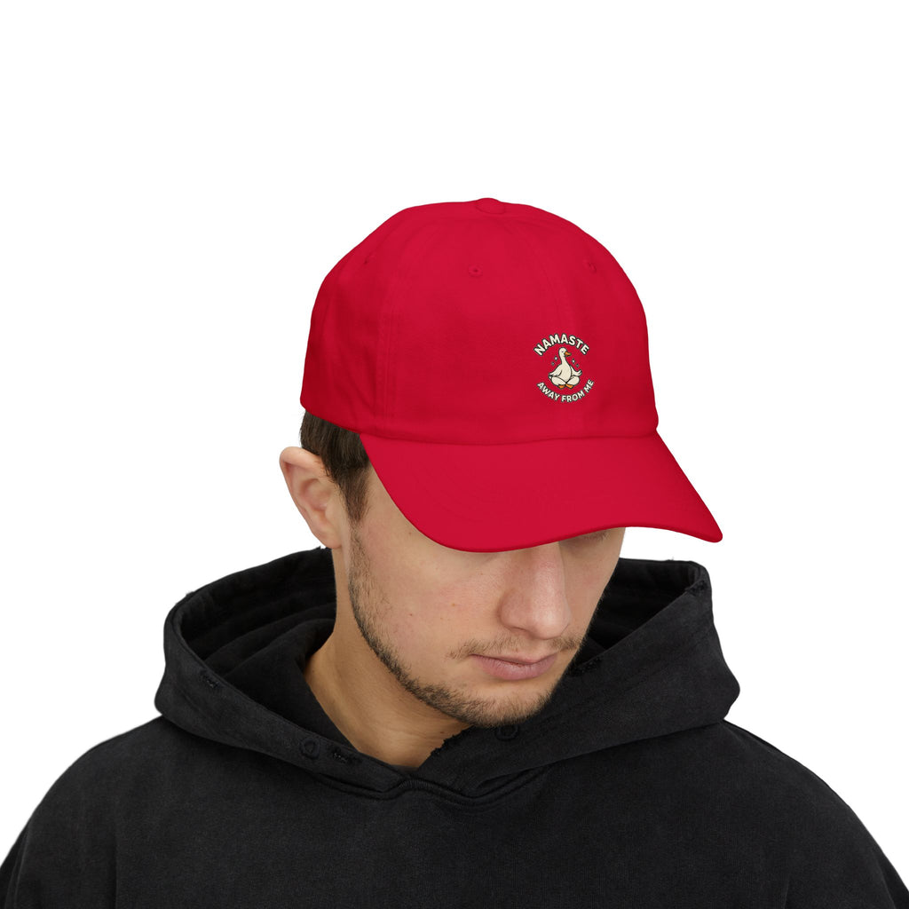 Dad Cap — "Namaste Bitches" Yoga Hand Gesture Embroidered Hat