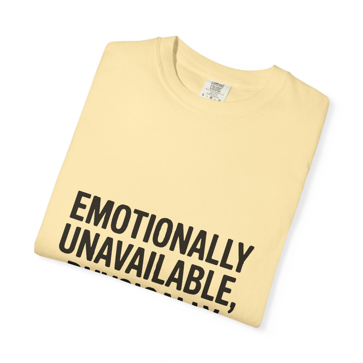 Emotionally Unavailable Physically Present Shirt, Funny Sarcastic Tee, Deadpan Humor T-Shirt, Introvert Gift