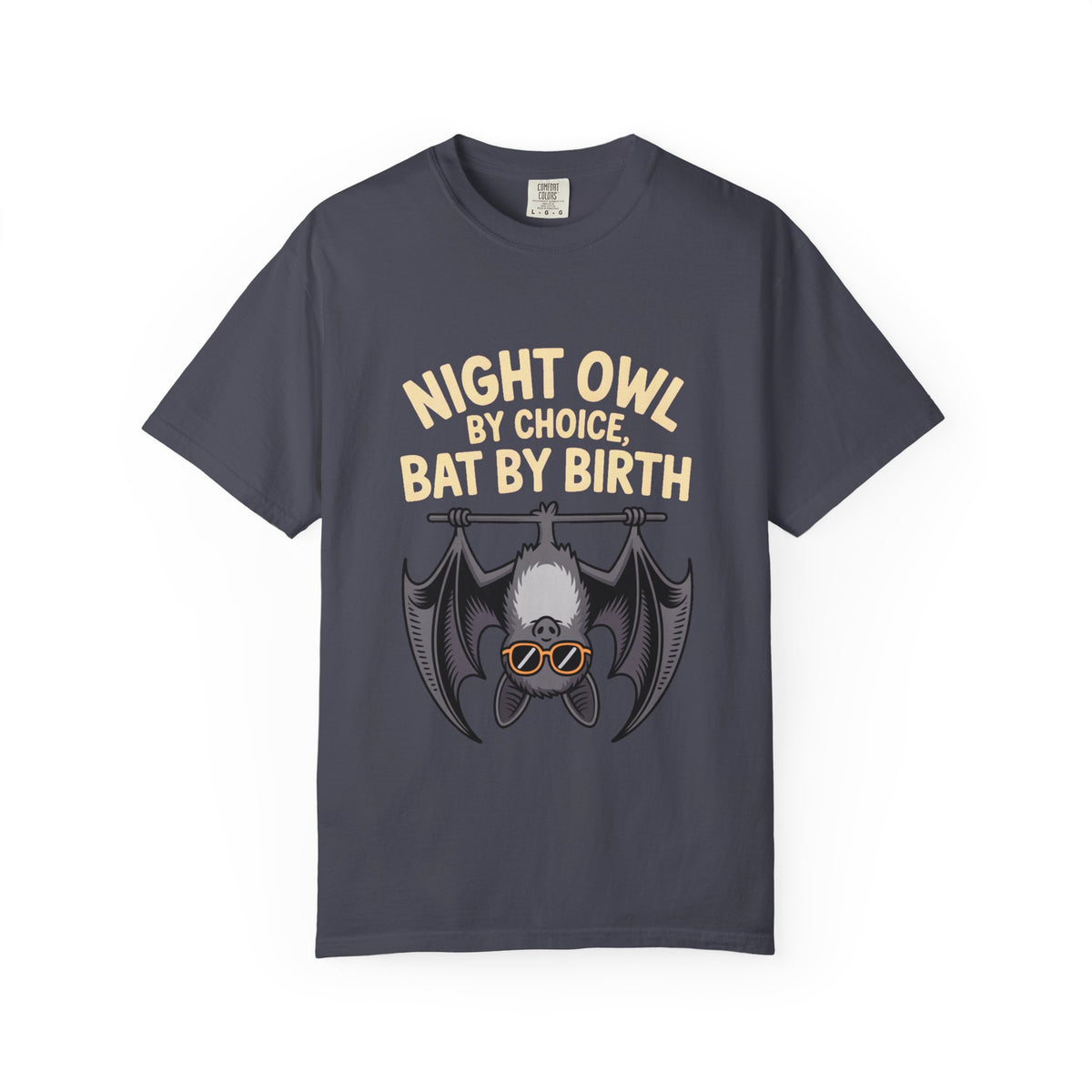 Night Owl By Choice Bat Shirt, Funny Bat T-Shirt, Cute Bat Wearing Sunglasses Tee, Halloween Gift for Night Owls