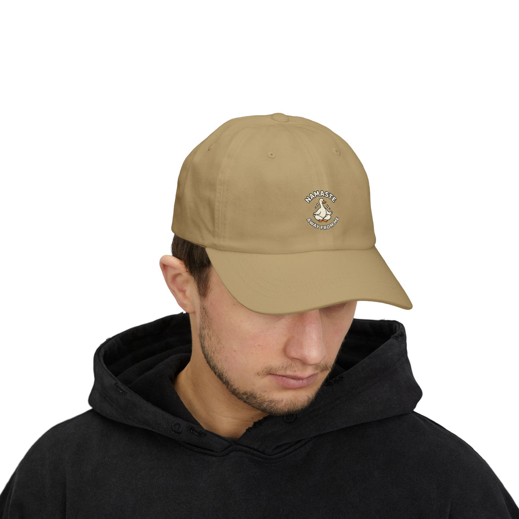 Dad Cap — "Namaste Bitches" Yoga Hand Gesture Embroidered Hat