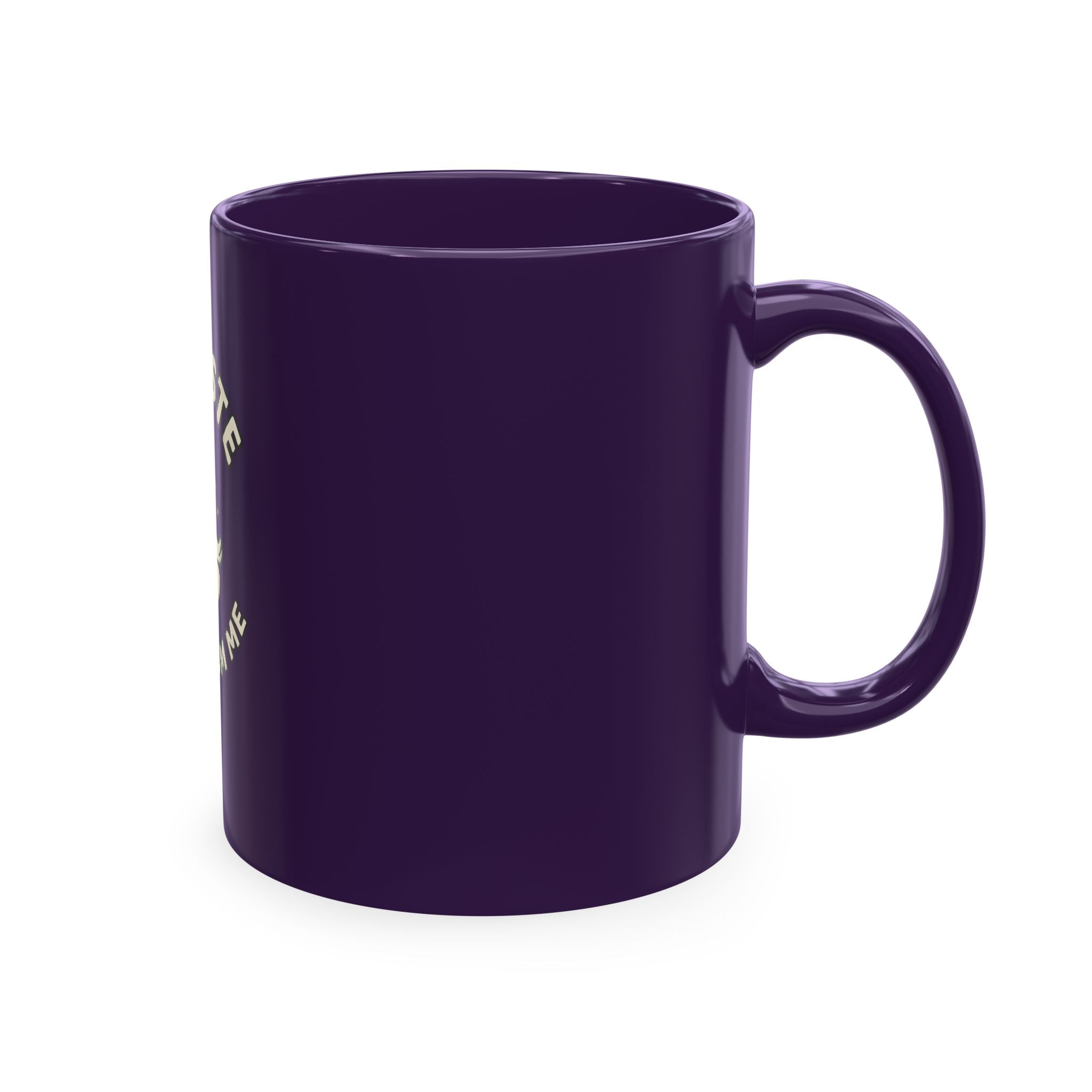 Namaste Away From Me Ceramic Mug — Funny Yoga Duck Coffee Cup