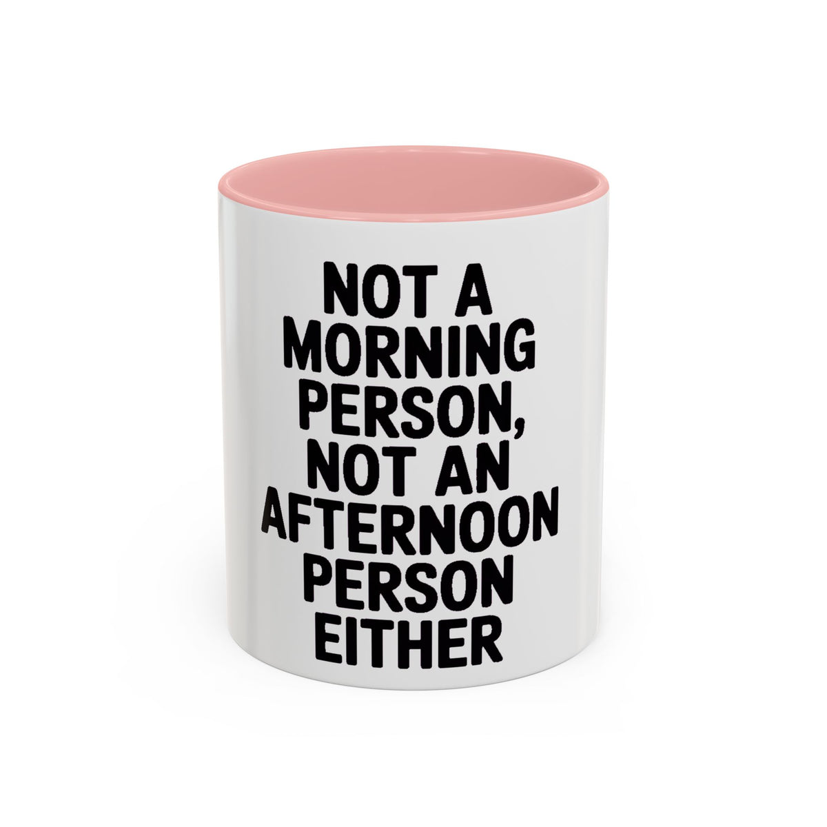 Not A Morning Person Mug, Funny Sarcastic Coffee Mug, Not An Afternoon Person Either, Anti-Morning Gift for Coworker or Friend