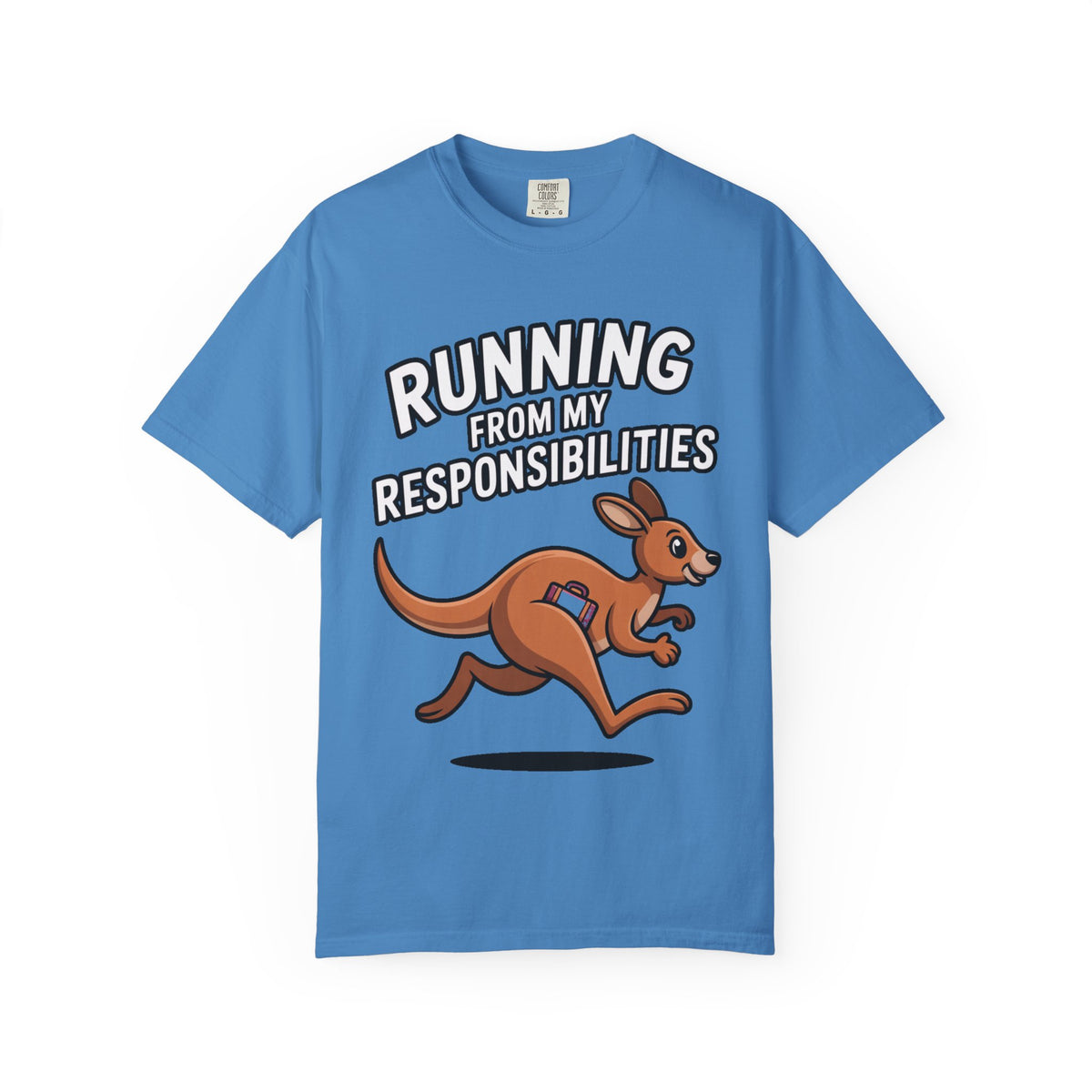 Funny Kangaroo Shirt, Running From My Responsibilities T-Shirt, Sarcastic Adulting Tee, Funny Gift for Procrastinators