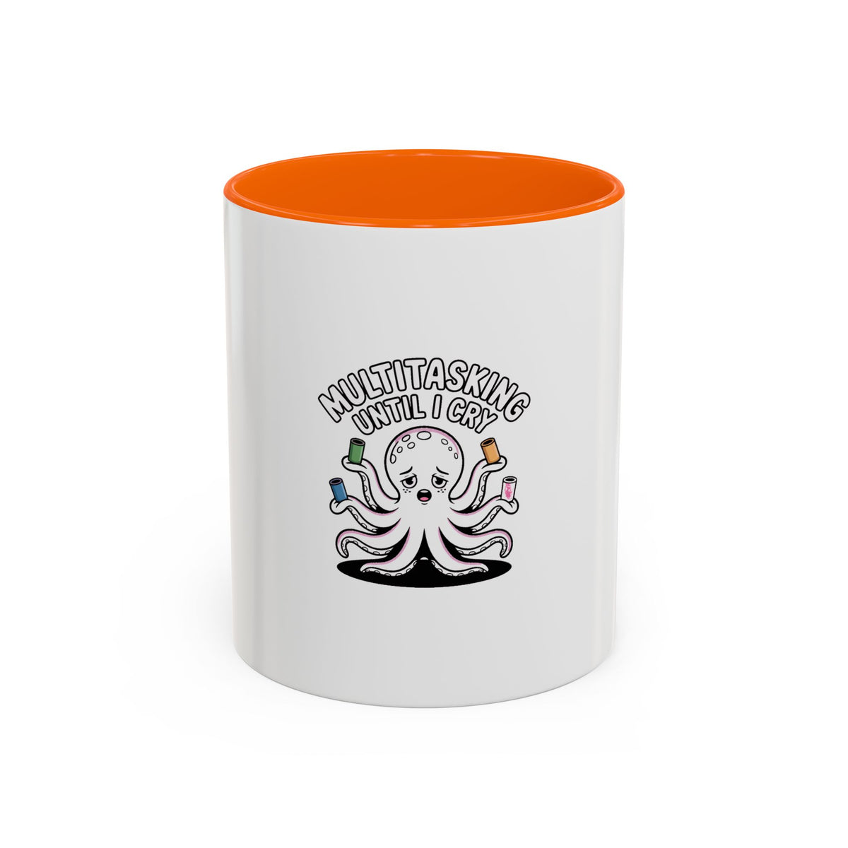 Multitasking Octopus Mug, Funny Stressed Octopus Coffee Cup, Busy Mom Gift, Work From Home Mug, Sarcastic Office Gift for Coworker