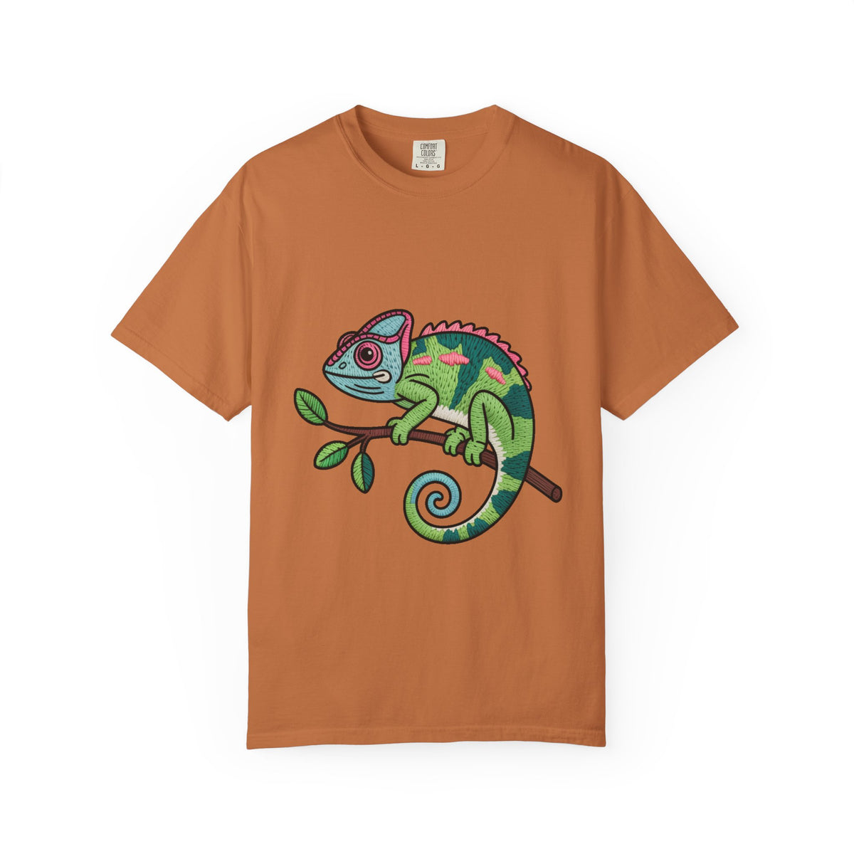 Cute Chameleon Shirt, Chameleon On A Branch T-Shirt, Cartoon Reptile Lover Gift, Funny Chameleon Tee