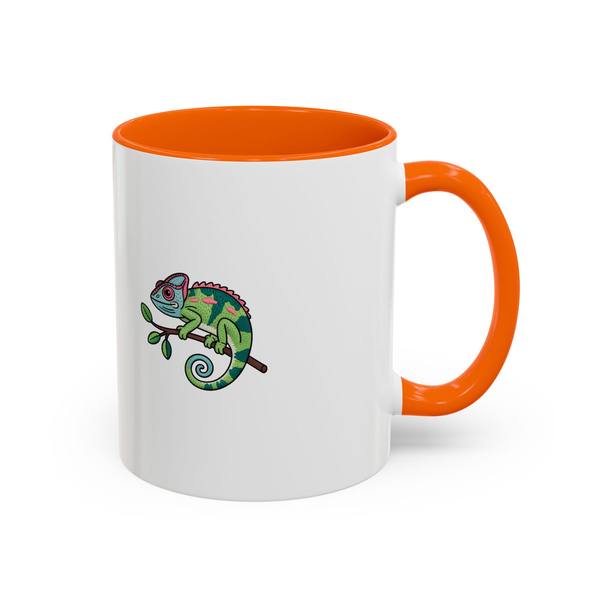 Cute Chameleon Mug, Cartoon Reptile Coffee Cup, Chameleon Lover Gift, Funny Lizard Ceramic Mug