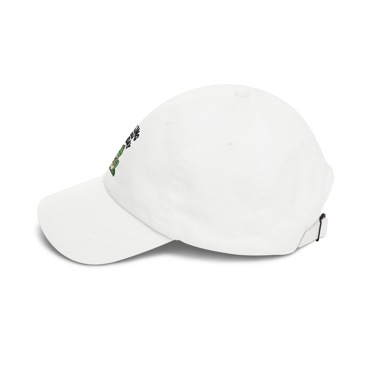 Croaking Through Monday Dad Hat, Funny Frog Coffee Cap, Cute Tired Frog Embroidered Patch Hat, Monday Mood Gift
