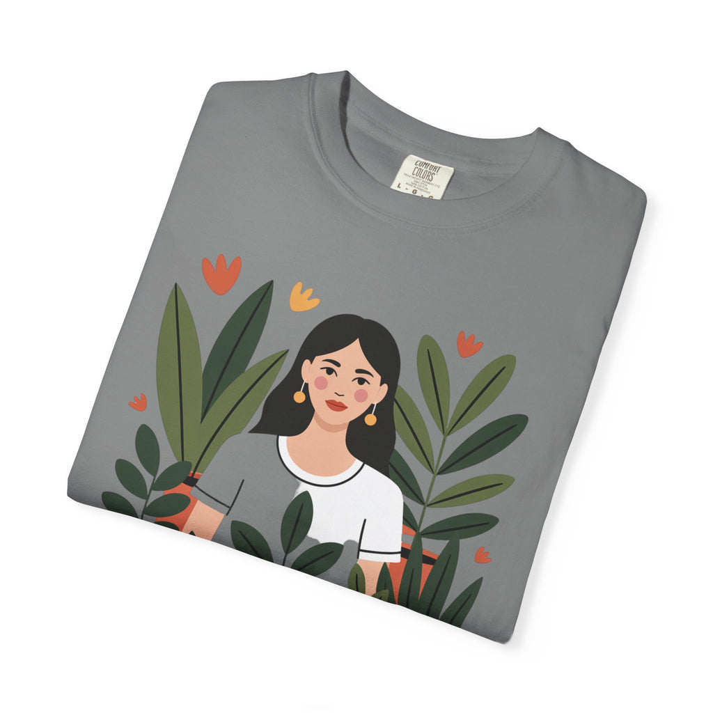 Crazy Plant Lady Shirt, Cute Plant Lover T-Shirt, Botanical Illustration Tee, Funny Gardener Gift, Plant Mom Shirt for Women