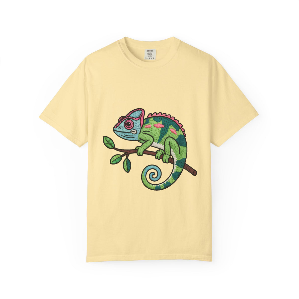 Cute Chameleon Shirt, Chameleon On A Branch T-Shirt, Cartoon Reptile Lover Gift, Funny Chameleon Tee