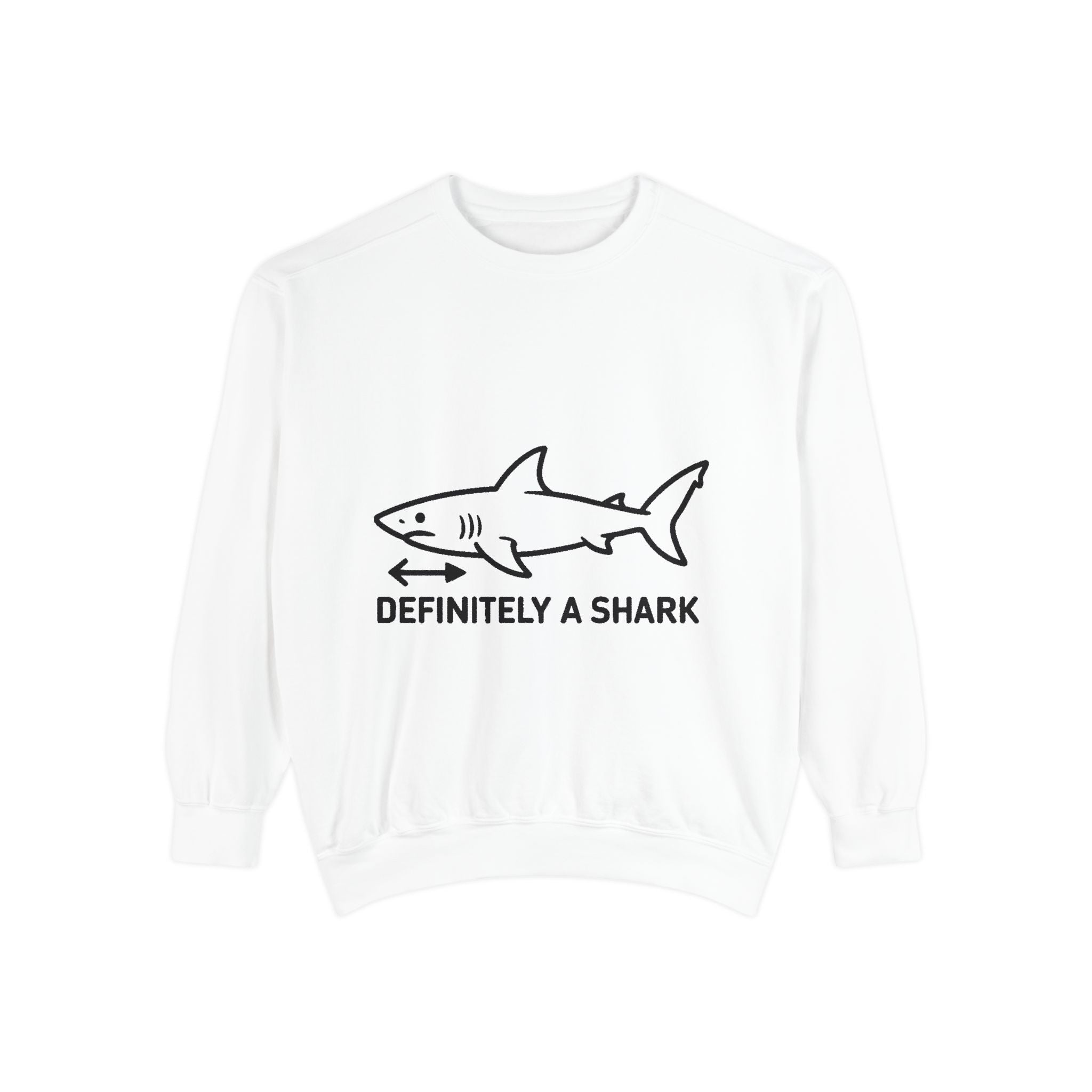 Definitely A Shark Diagram Sweatshirt, Funny Meme Crewneck, Deadpan Textbook Diagram Shirt, Shark Lover Gift, Sarcastic Sweatshirt