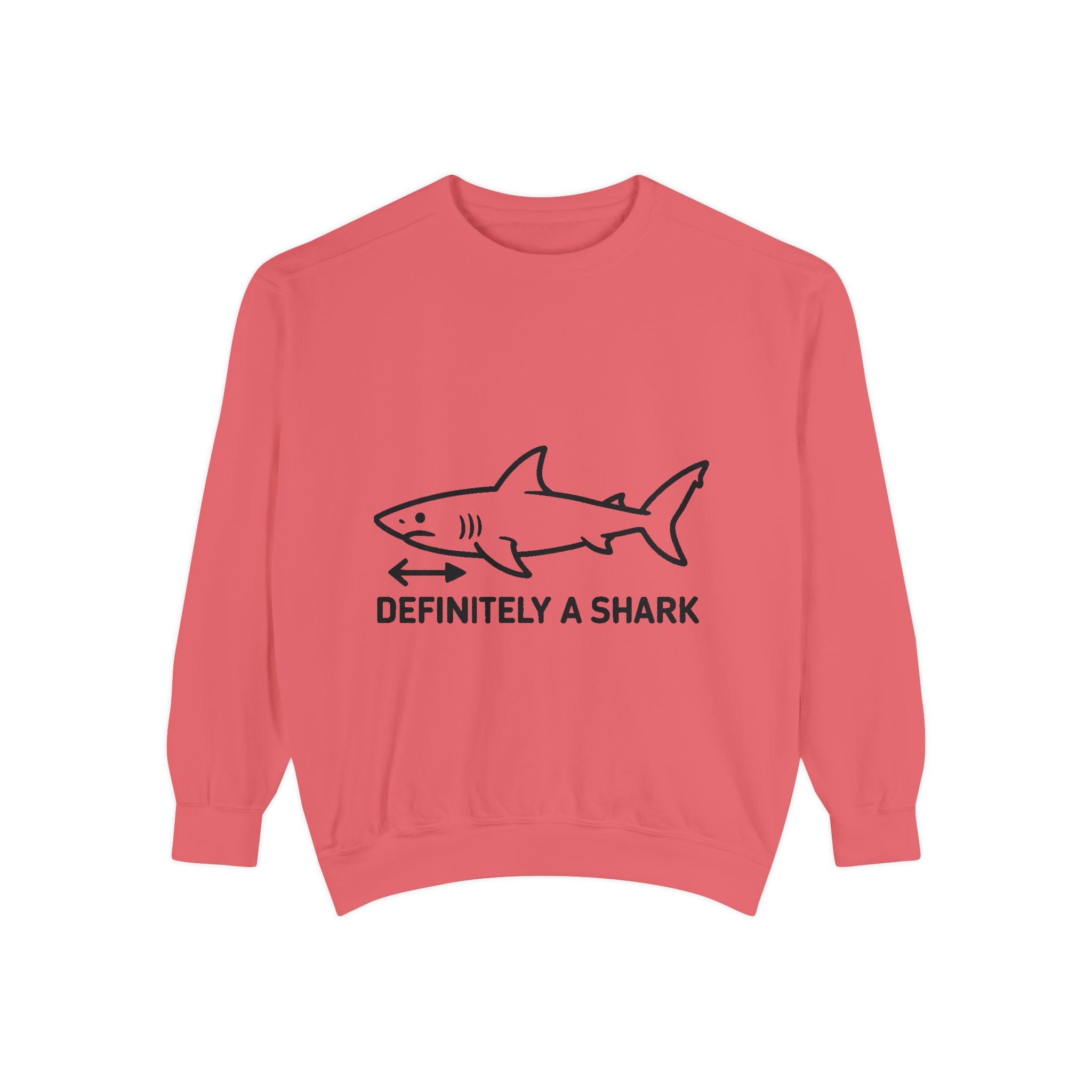 Definitely A Shark Diagram Sweatshirt, Funny Meme Crewneck, Deadpan Textbook Diagram Shirt, Shark Lover Gift, Sarcastic Sweatshirt
