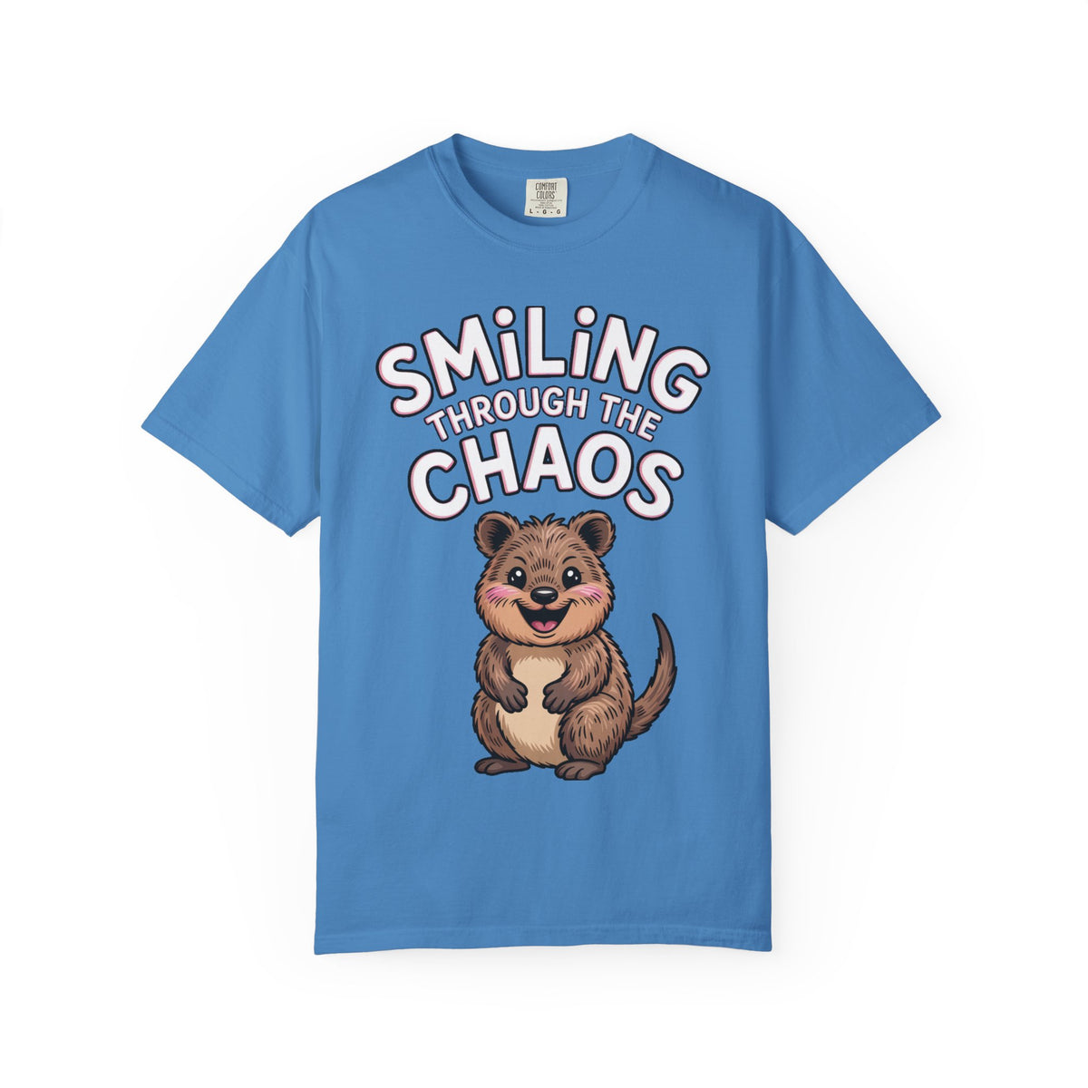 Smiling Through The Chaos Quokka Shirt, Funny Quokka T-Shirt, Cute Smiling Animal Tee, Positive Vibes Shirt, Quokka Lover Gift
