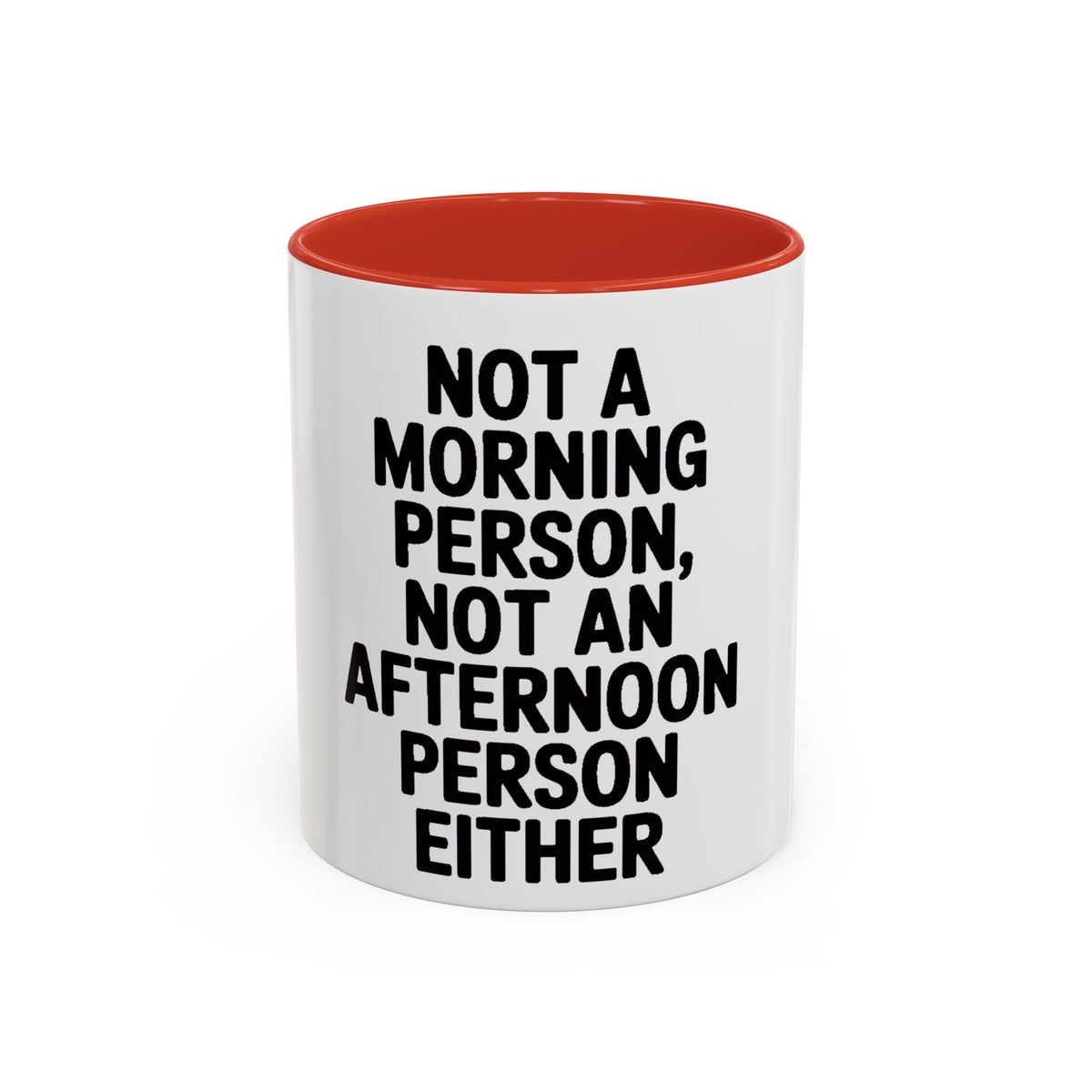Not A Morning Person Mug, Funny Sarcastic Coffee Mug, Not An Afternoon Person Either, Anti-Morning Gift for Coworker or Friend