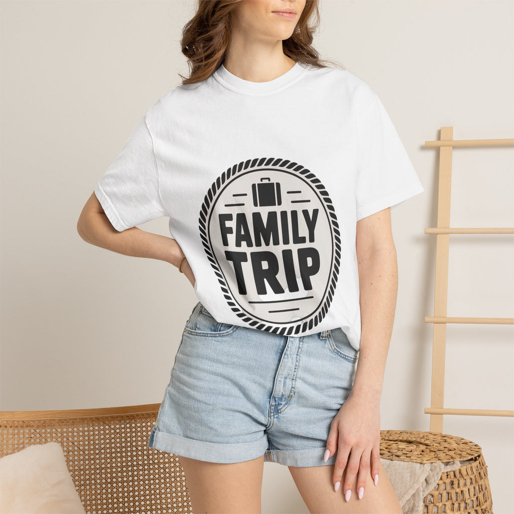 Coin Badge Family Trip T-Shirt