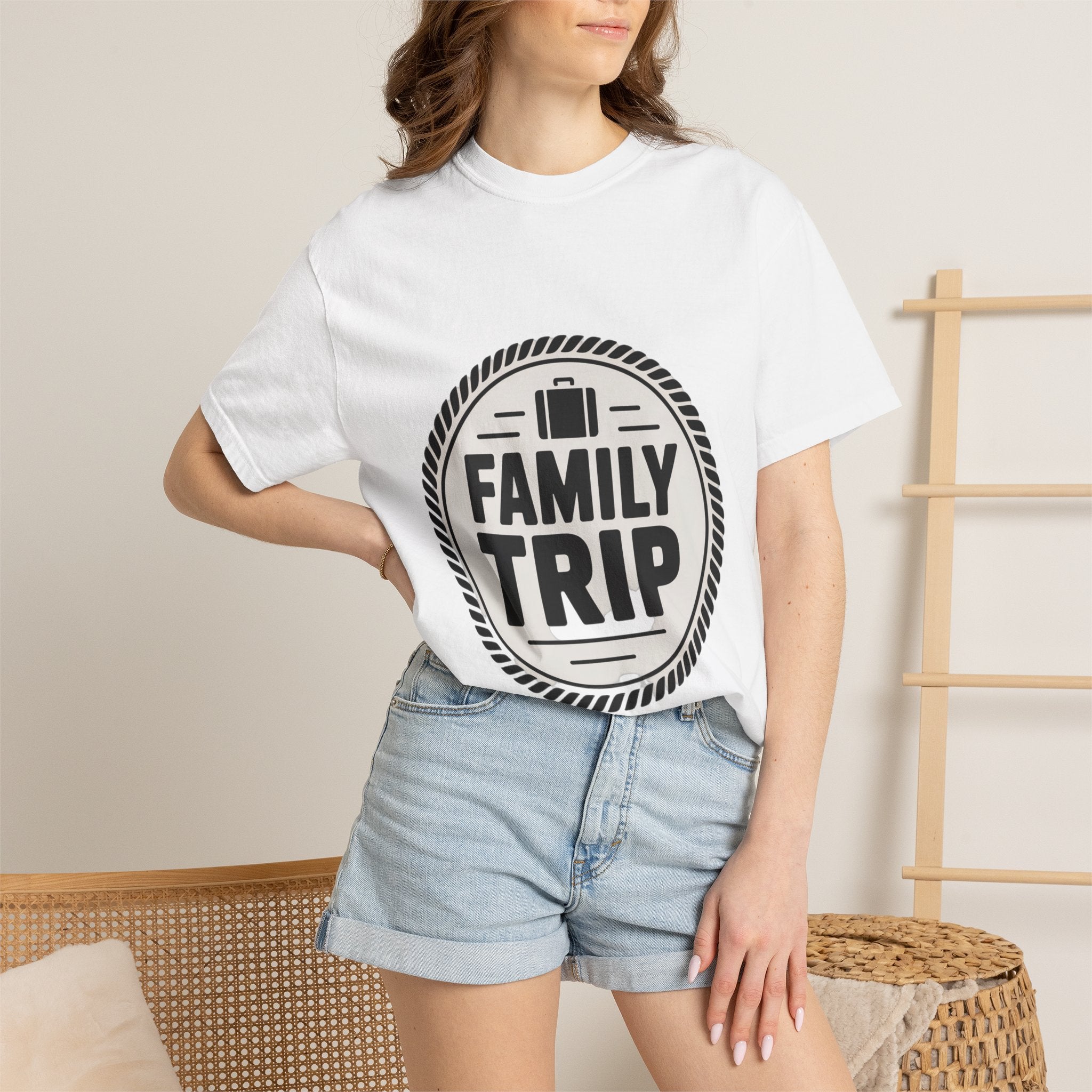 Coin Badge Family Trip T-Shirt