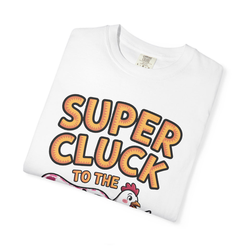 Funny Chicken Superhero Shirt, Super Cluck To The Rescue T-Shirt, Cute Cartoon Chicken Tee, Farm Animal Lover Gift