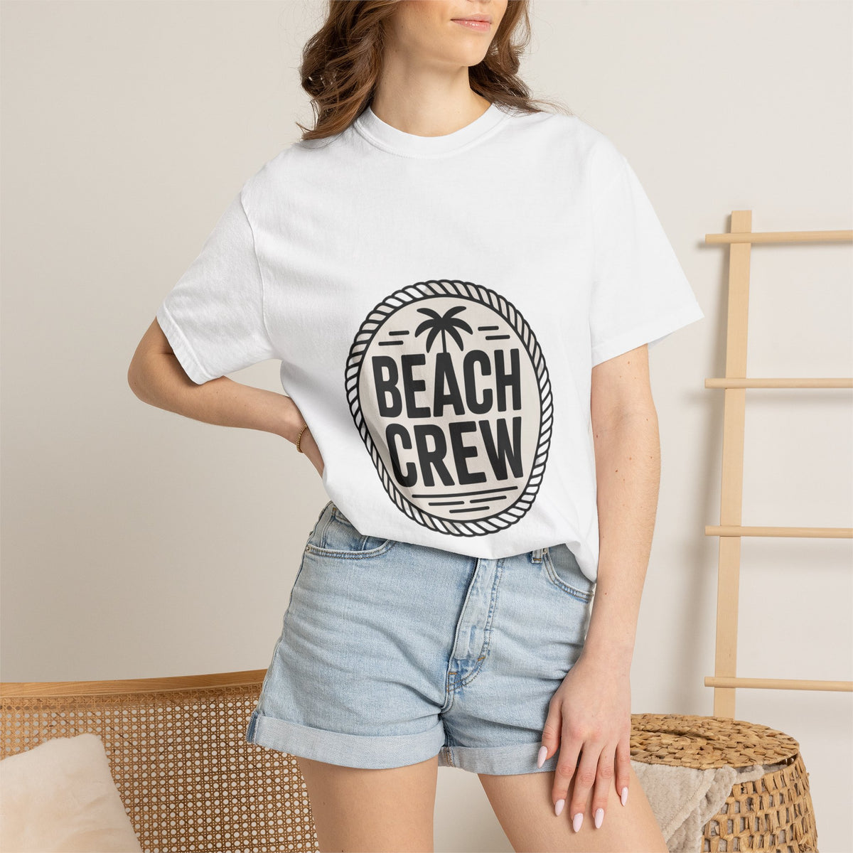 Coin Badge Beach Crew T-Shirt