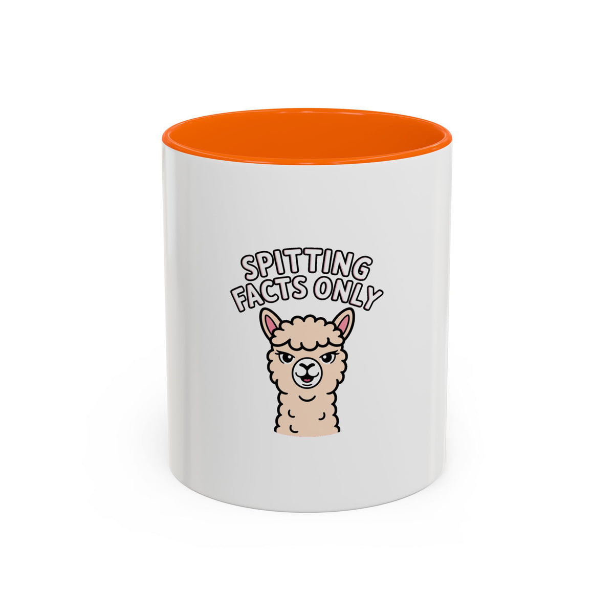 Funny Alpaca Mug, Spitting Facts Only Coffee Mug, Sassy Alpaca Gift, Cute Cartoon Animal Mug, Funny Coffee Cup Gift For Her