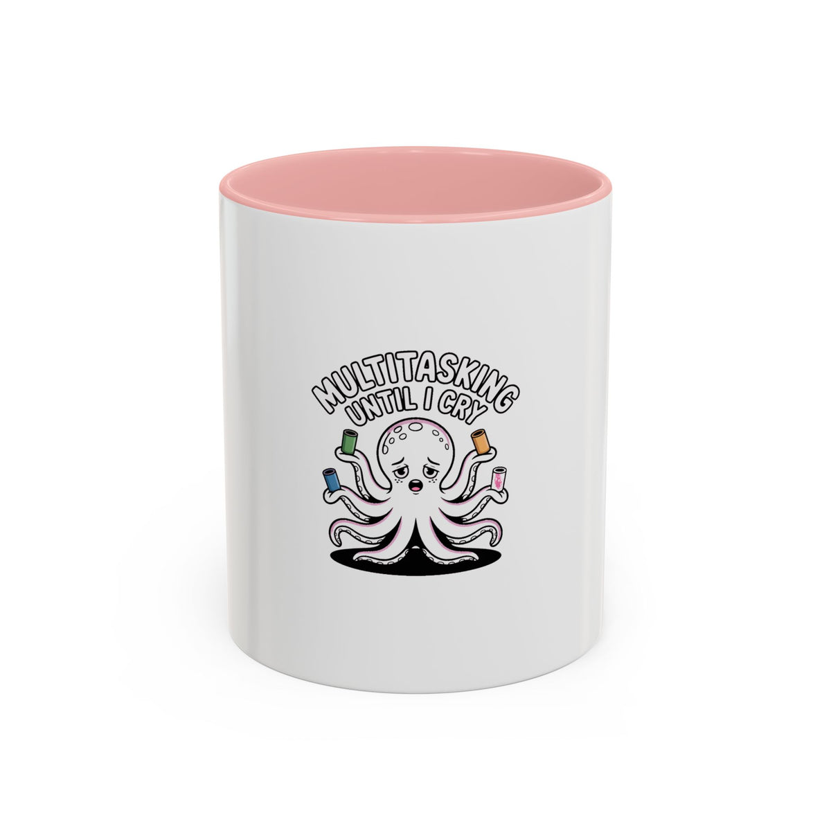 Multitasking Octopus Mug, Funny Stressed Octopus Coffee Cup, Busy Mom Gift, Work From Home Mug, Sarcastic Office Gift for Coworker