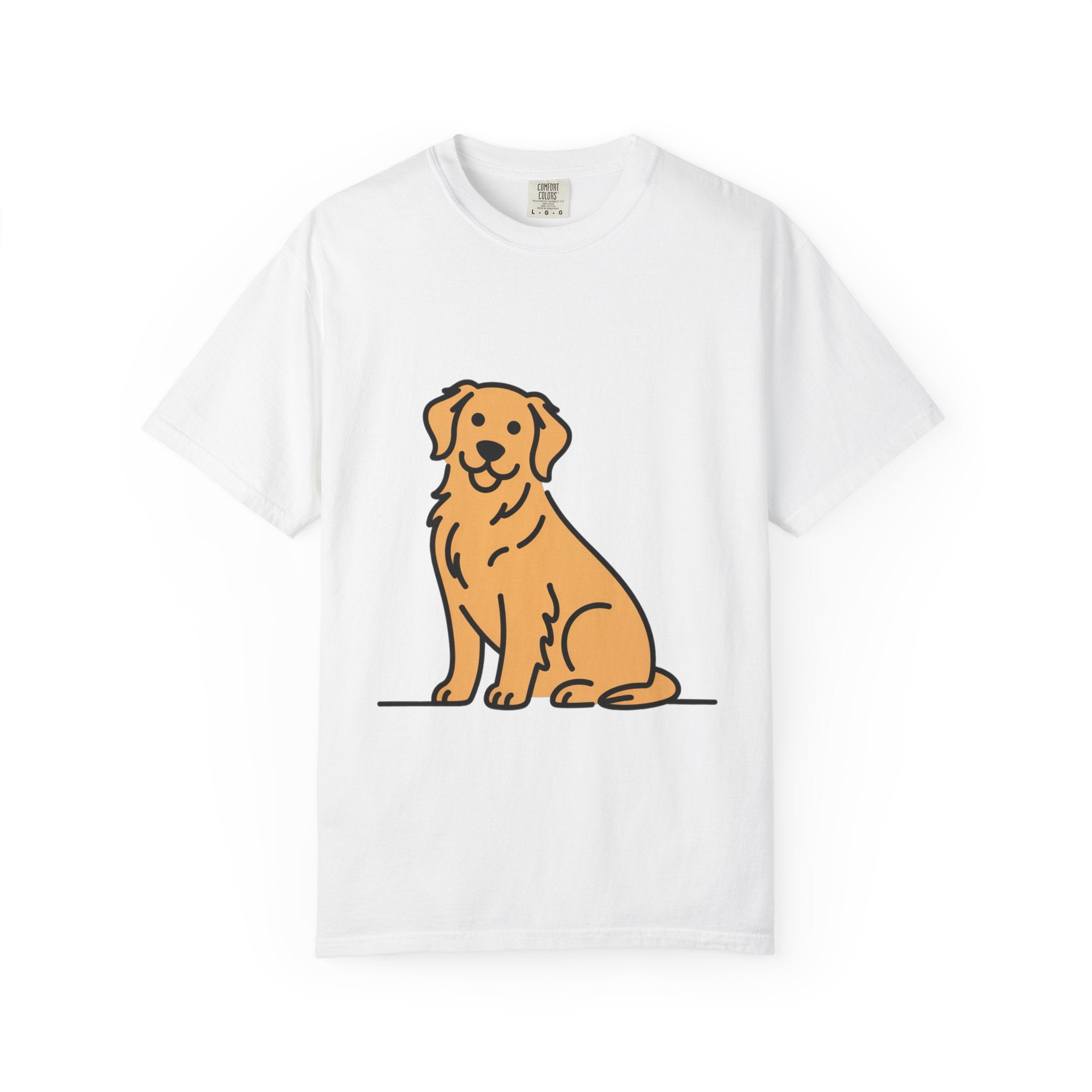 Golden Retriever Shirt, Minimalist Dog Silhouette T-Shirt, Cute Line Art Dog Lover Gift, Retriever Mom Dad Tee