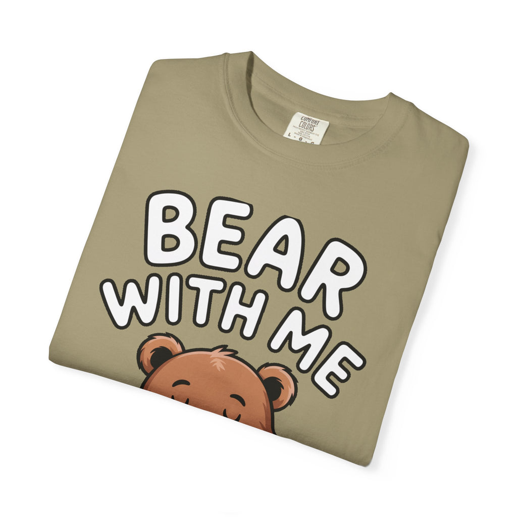 Bear With Me Shirt, Cute Sleepy Bear T-Shirt, Funny Bear Hug Pillow Tee, Cozy Introvert Gift