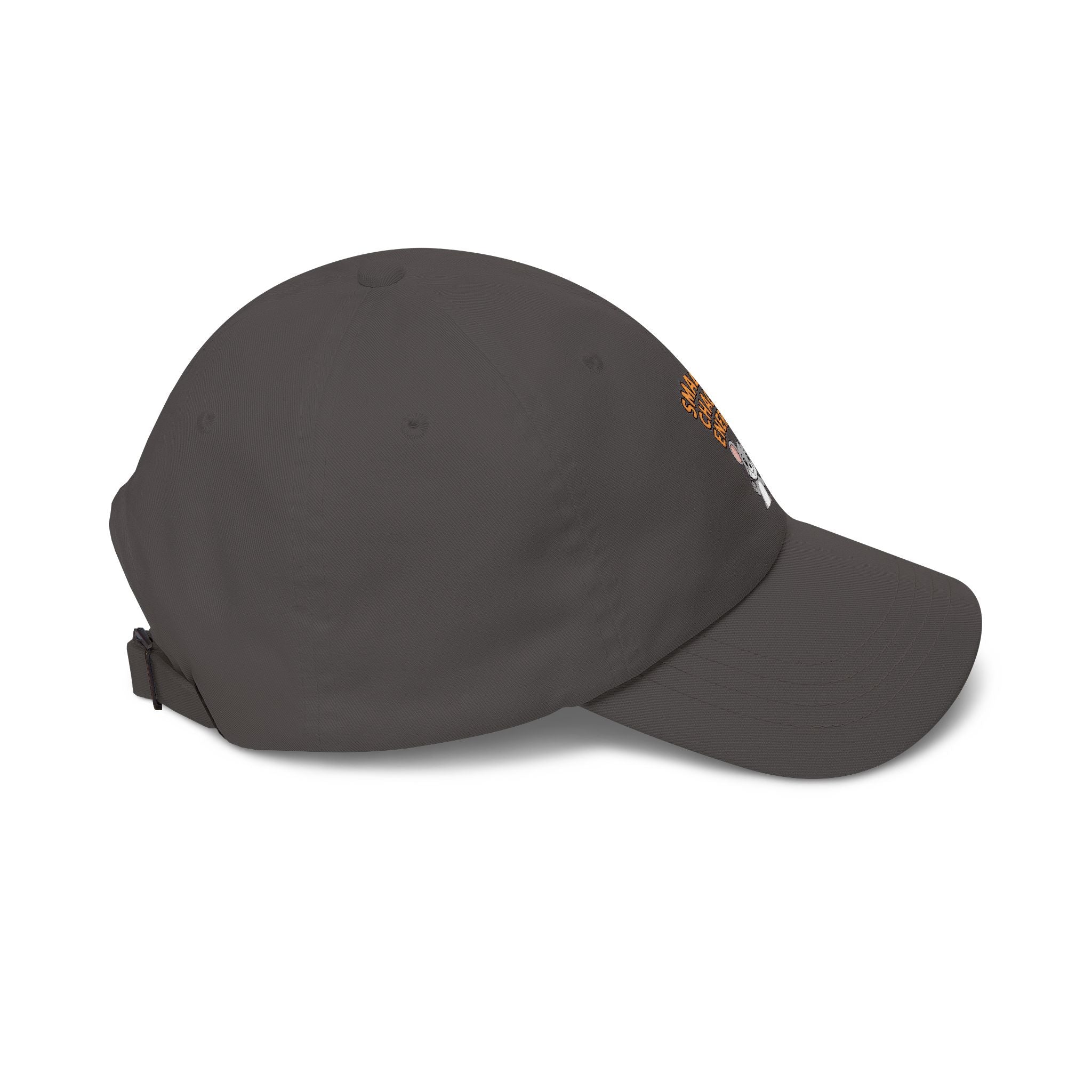Small But Chaotic Energy Dad Hat, Funny Mouse Embroidered Cap, Cute Cartoon Mouse Baseball Cap, Sarcastic Gift for Him or Her