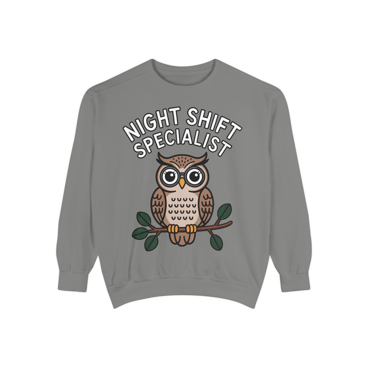 Night Shift Owl Sweatshirt, Funny Night Owl Crewneck, Night Shift Specialist Gift, Cute Bird Lover Sweatshirt, Nurse Gift