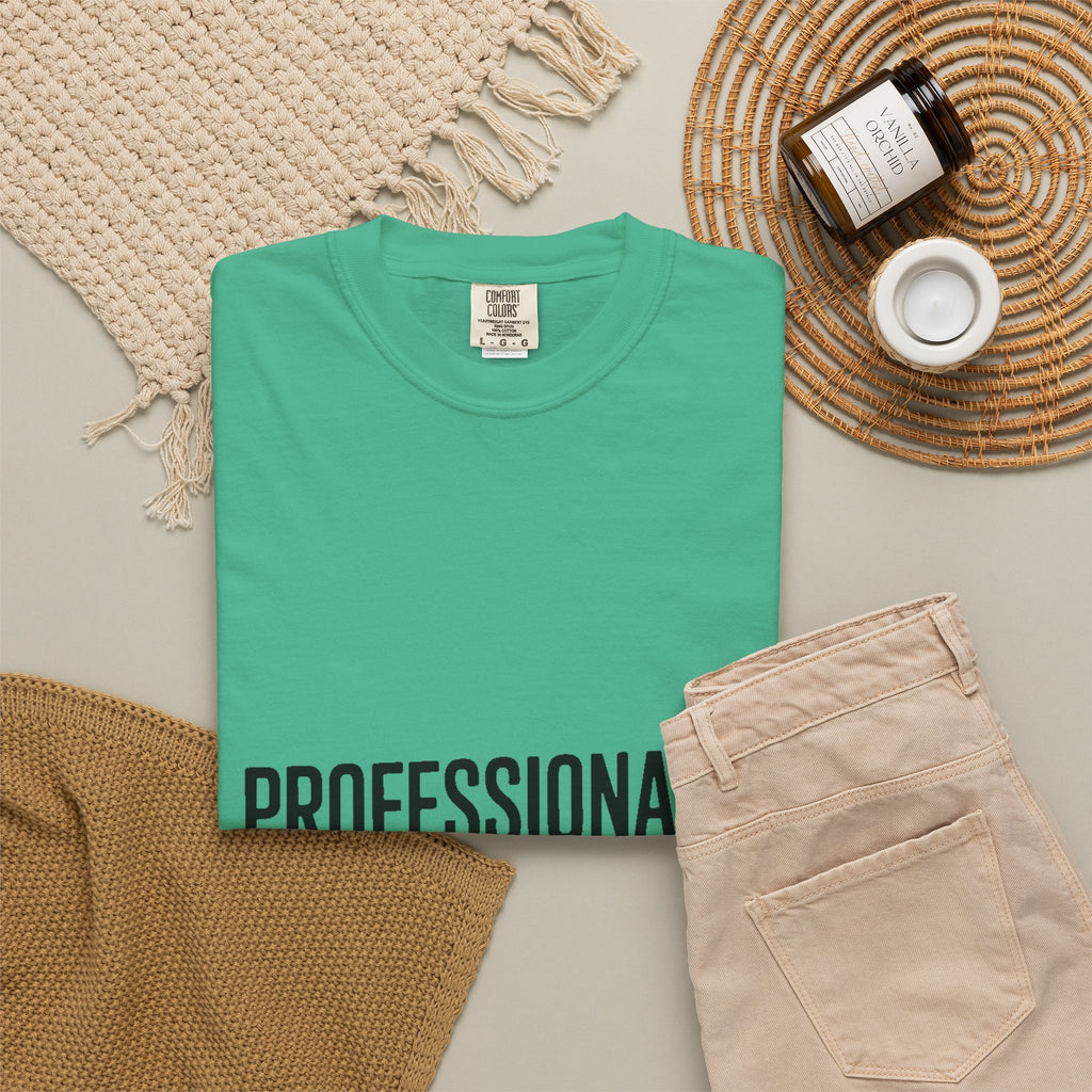 Professionally Awkward Shirt, Funny Sarcastic T-Shirt, Bold Typography Tee, Office Humor Gift, Introvert Coworker Shirt