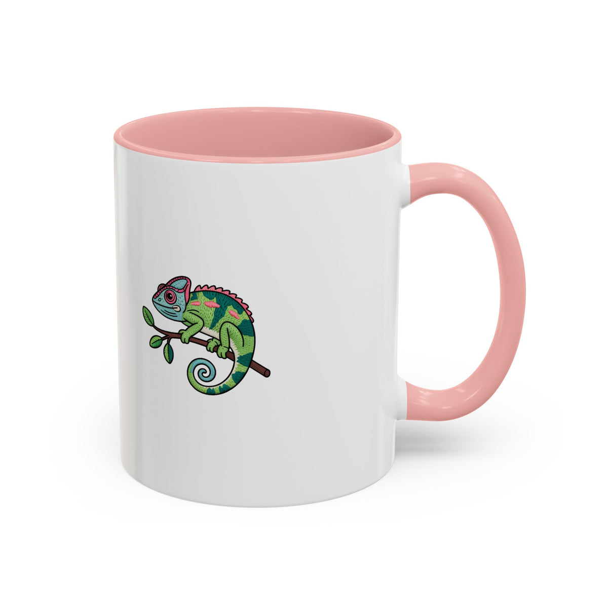 Cute Chameleon Mug, Cartoon Reptile Coffee Cup, Chameleon Lover Gift, Funny Lizard Ceramic Mug