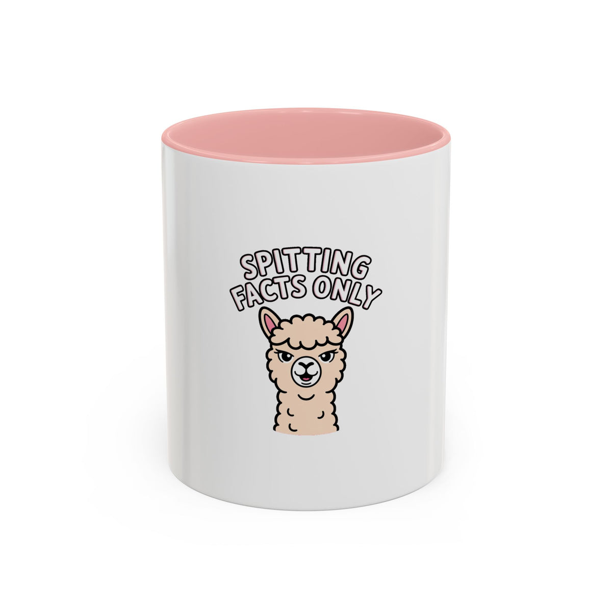 Funny Alpaca Mug, Spitting Facts Only Coffee Mug, Sassy Alpaca Gift, Cute Cartoon Animal Mug, Funny Coffee Cup Gift For Her