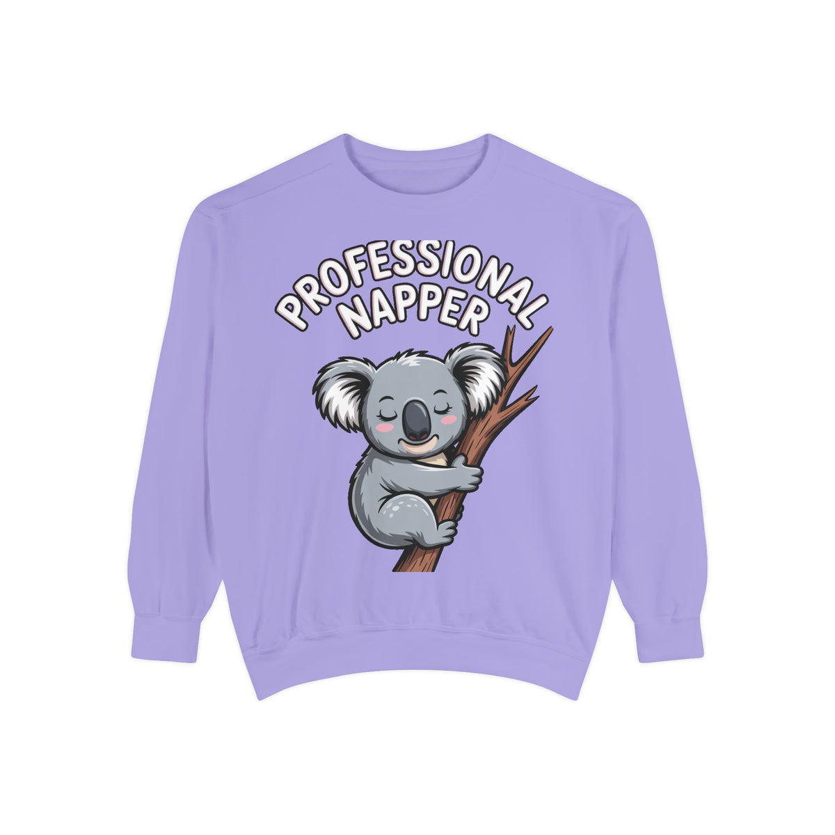 Professional Napper Koala Sweatshirt, Funny Koala Crewneck, Cute Nap Lover Gift, Cozy Animal Sweatshirt for Sleepy Souls