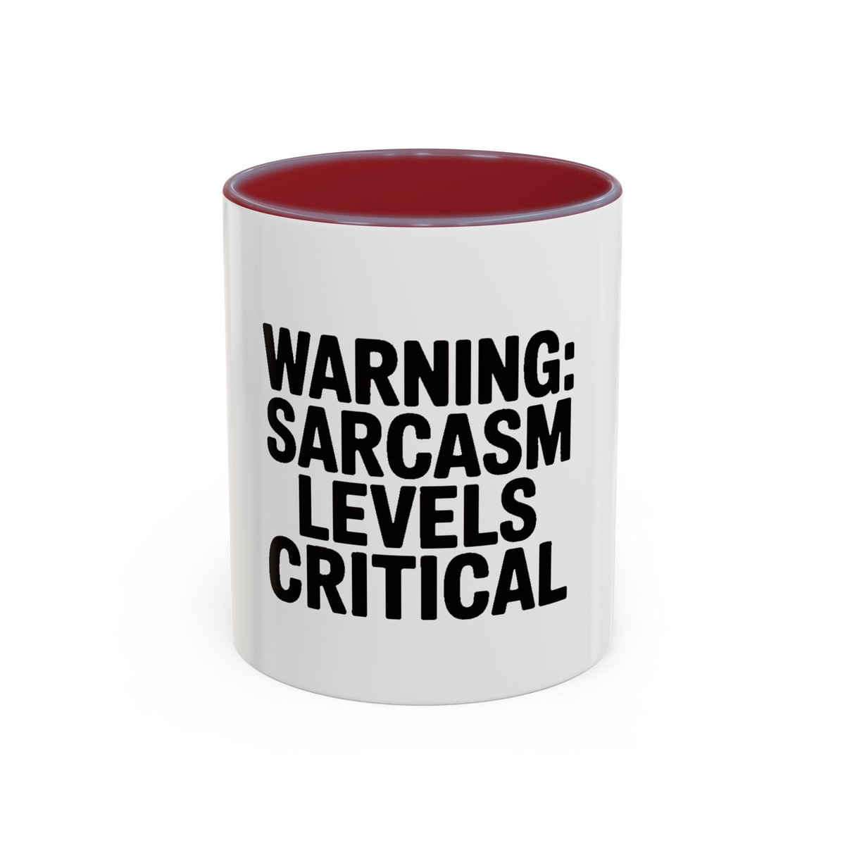 Warning Sarcasm Levels Critical Mug, Funny Sarcastic Coffee Mug, Sarcasm Quote Cup, Coworker Gift, Funny Office Mug
