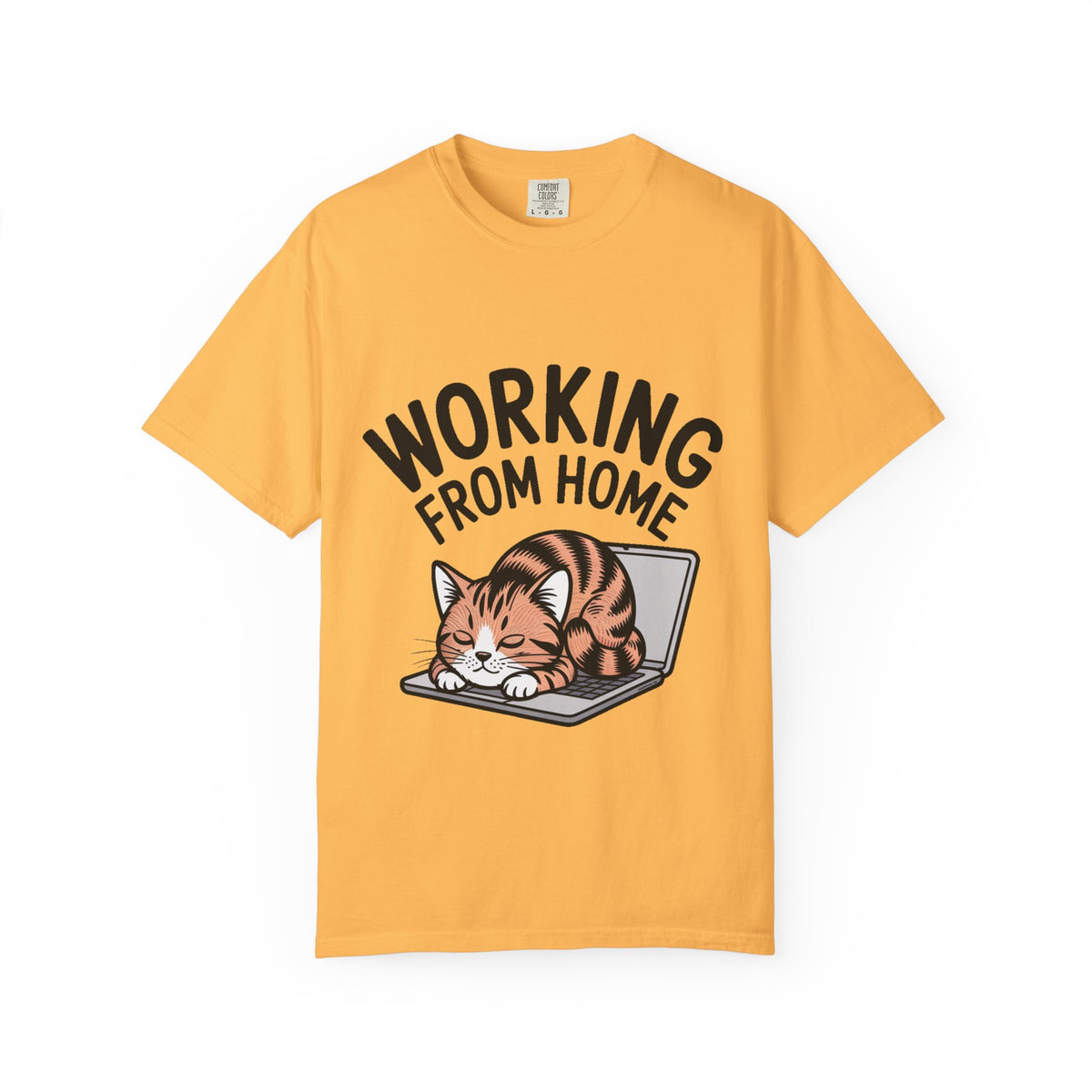 Working From Home Cat Shirt, Funny Cat Lover T-Shirt, Cute Cat Keyboard Tee, Remote Work Gift, WFH Cat Lover Graphic Shirt