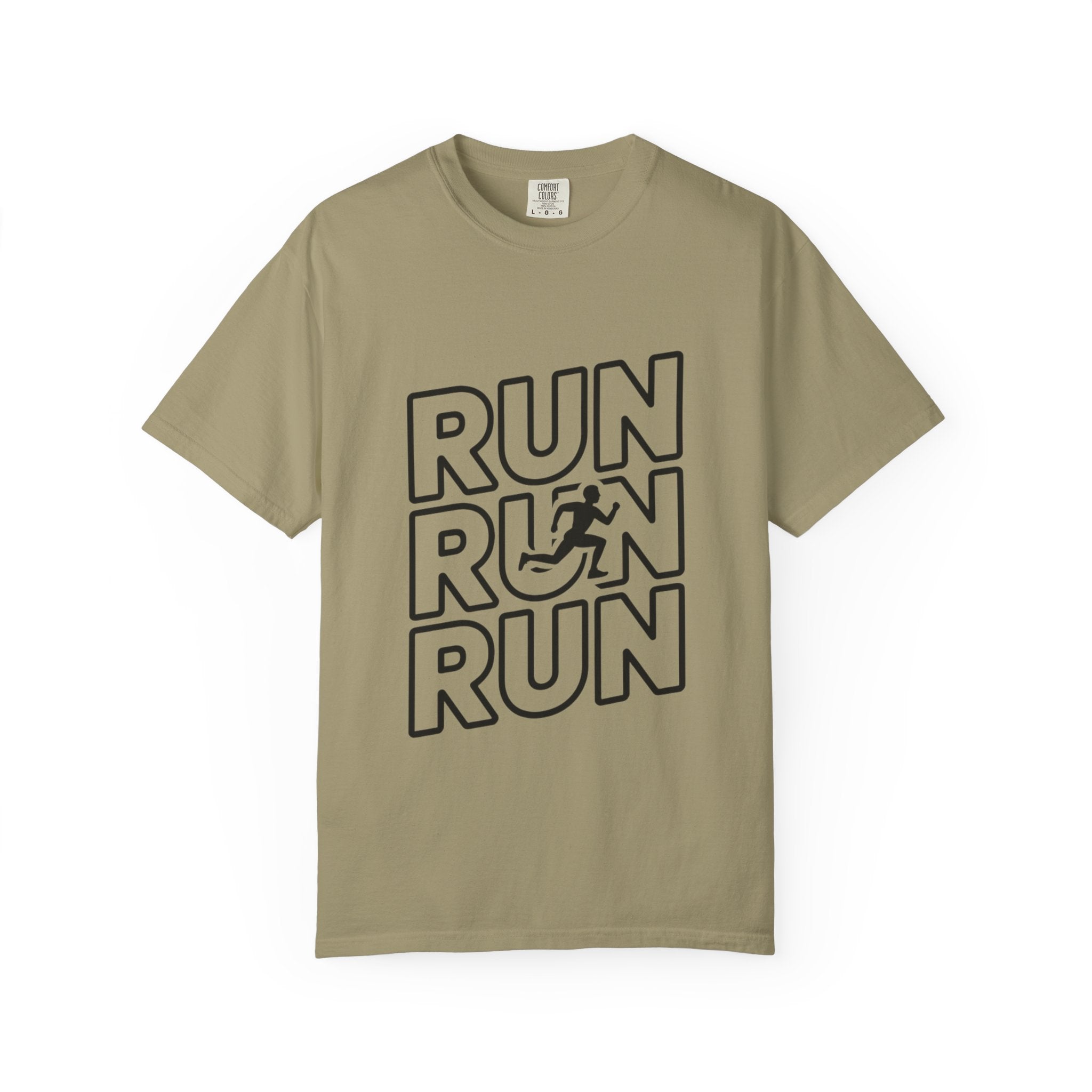 Run Run Run Typography T-Shirt