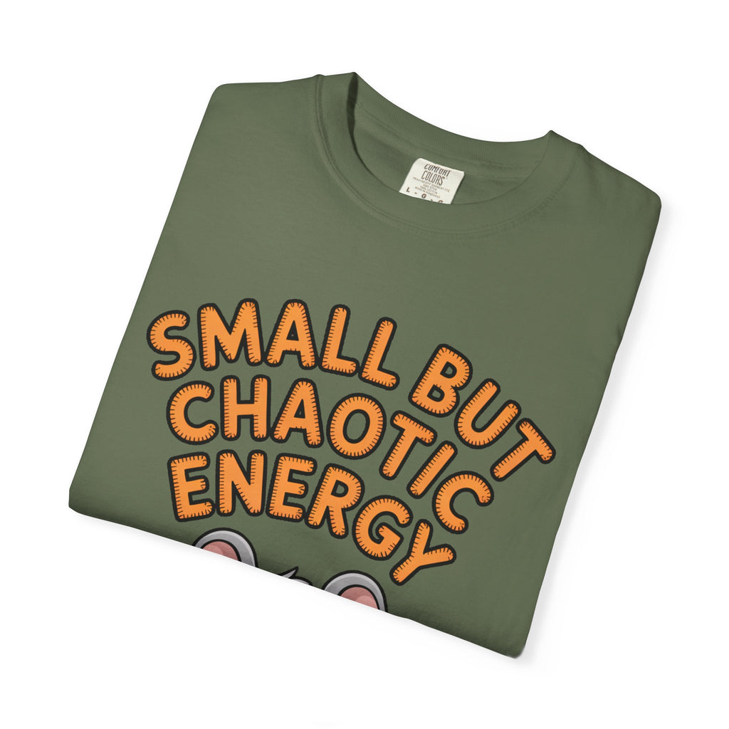 Small But Chaotic Energy Mouse Shirt, Funny Mouse T-Shirt, Cute Cartoon Animal Tee, Sarcastic Gift for Her